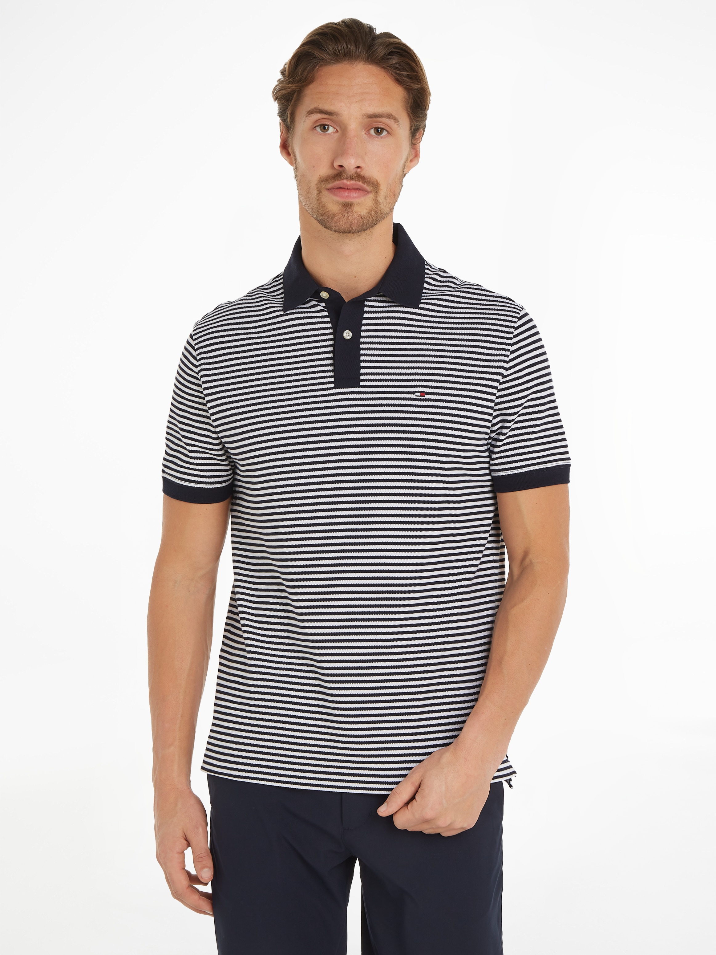 Tommy Hilfiger Poloshirt "1985 REGULAR POLO", fein gestreift günstig online kaufen