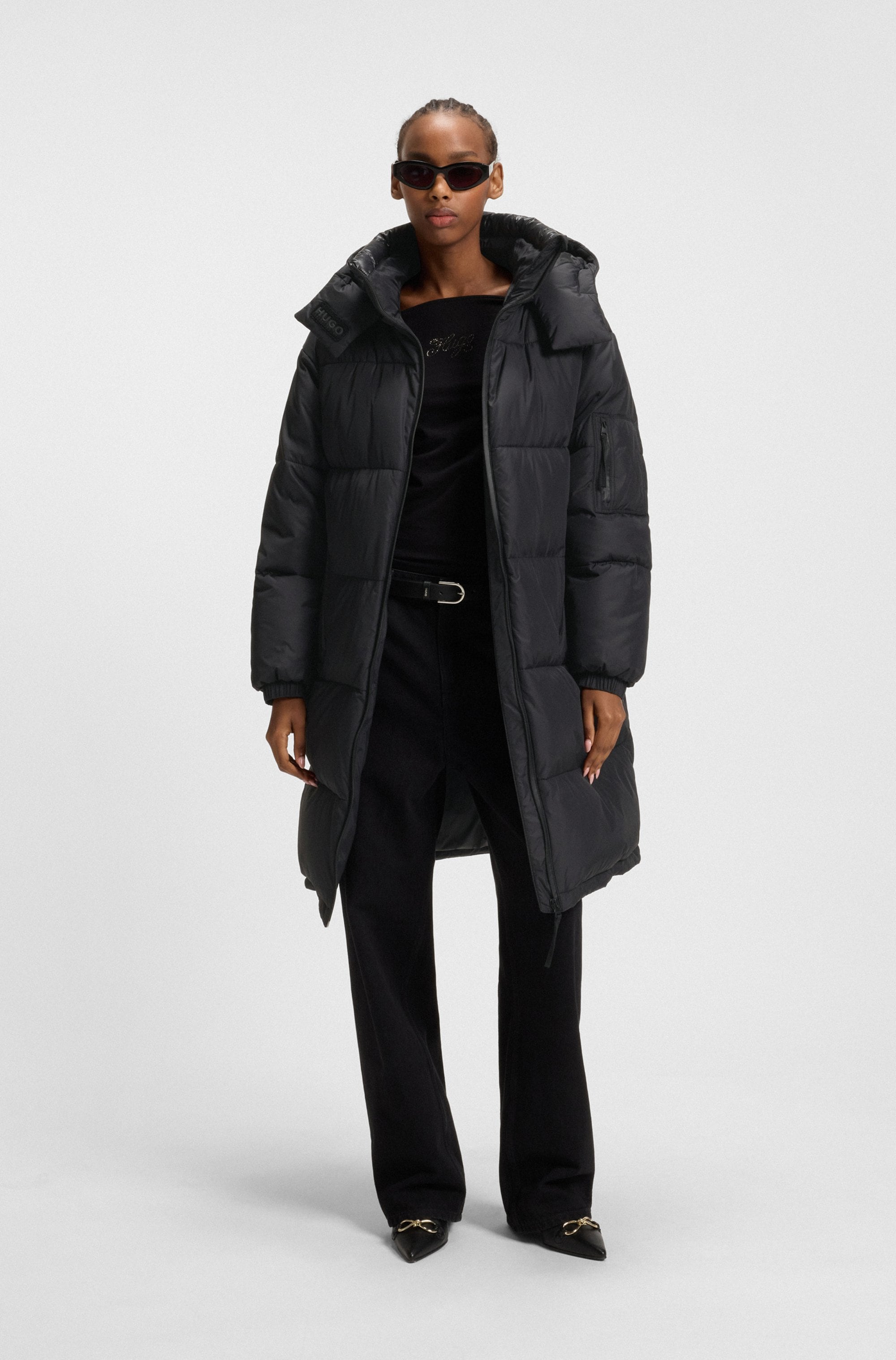 HUGO Blue Parka »Faridali«, mit Kapuze, im Relaxed Fit, mit Kapuze