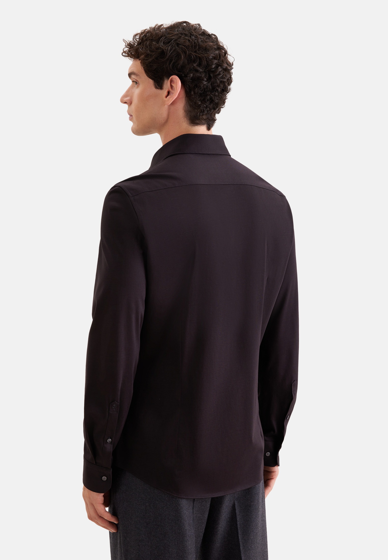 seidensticker Businesshemd »Schwarze Rose« Slim 1/1 Extra lang Kentkragen Uni