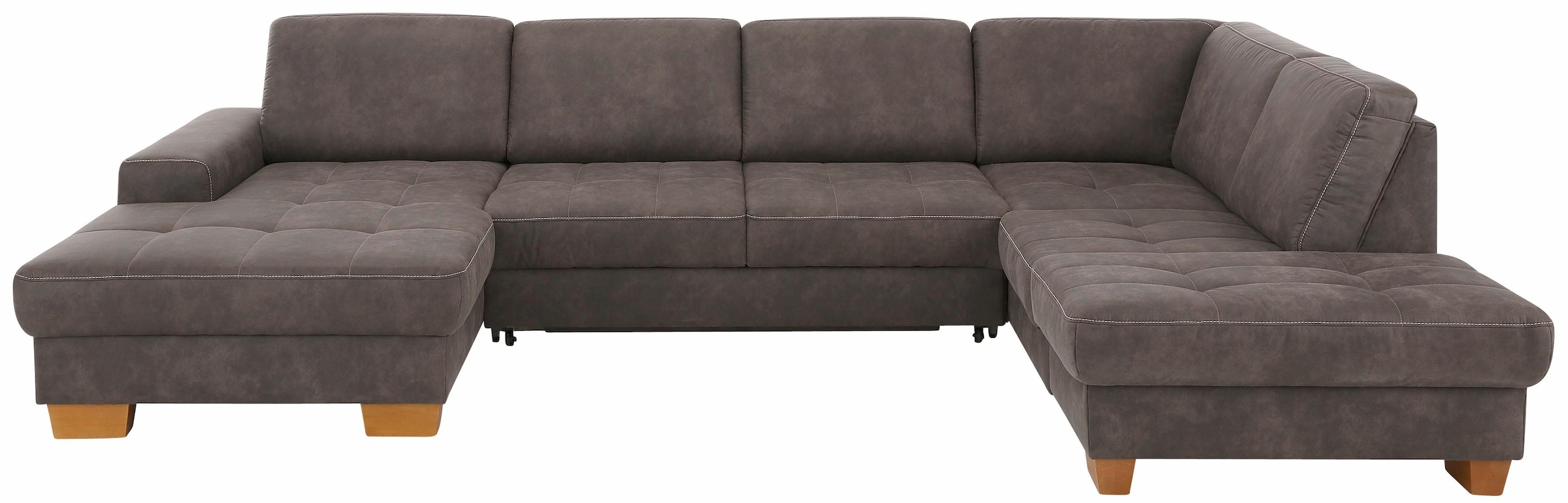 Home affaire Wohnlandschaft "Puccini U-Form" mit Federkern, Sitztiefenverst günstig online kaufen