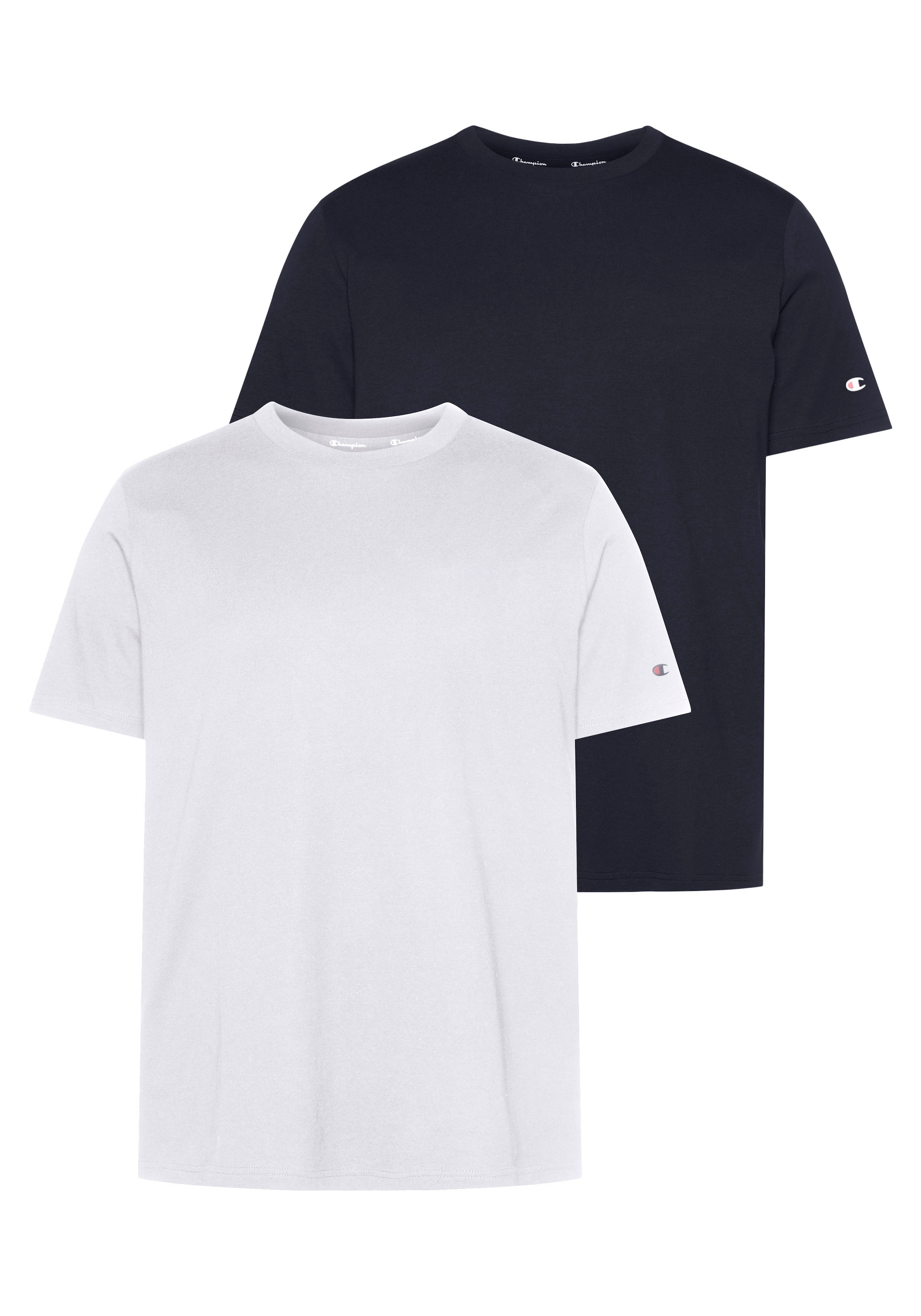 Champion T-Shirt Packung, 2 Stk. tlg. Basic Shirt, Doppelpack günstig online kaufen