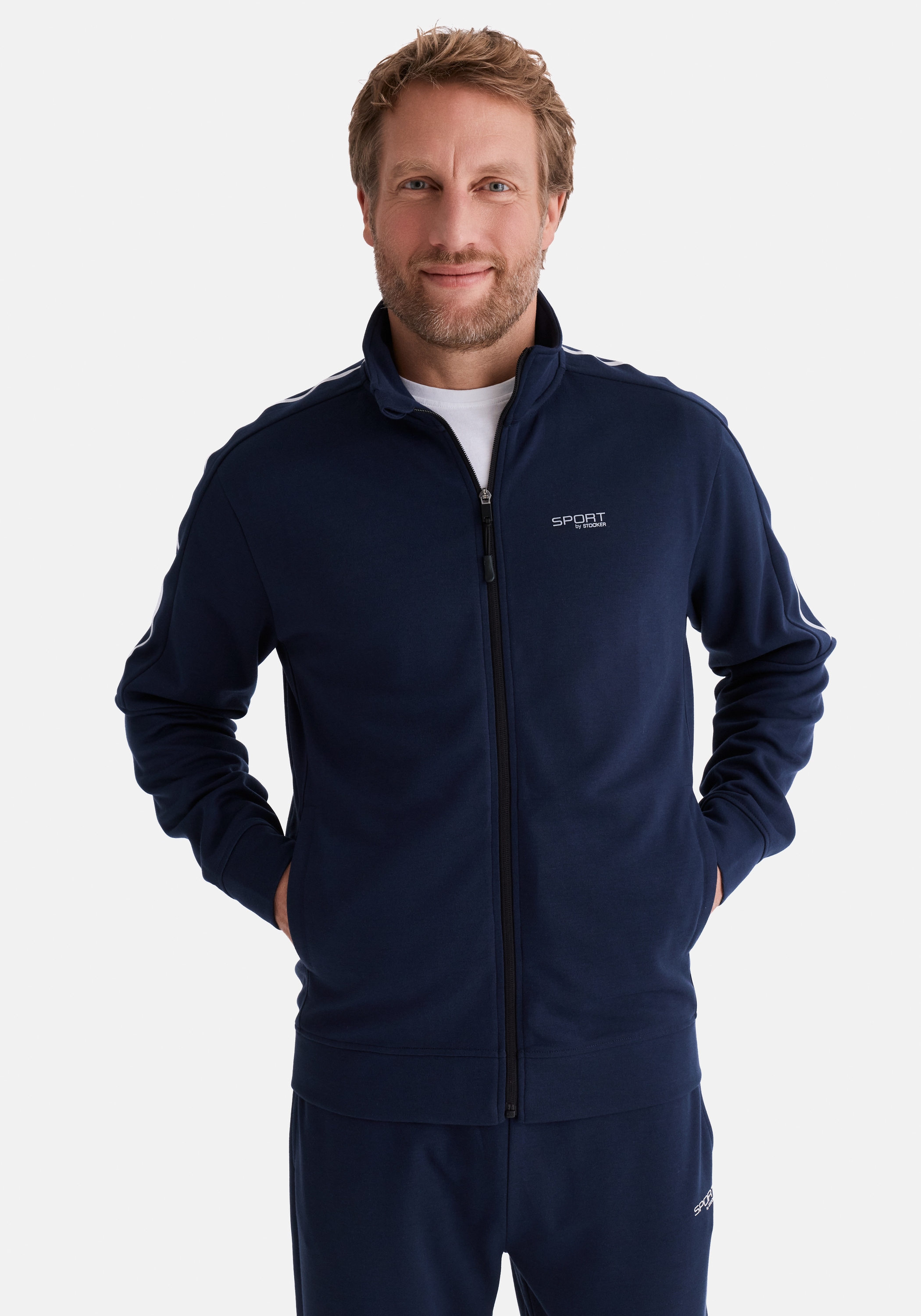 Stooker Men Sweatjacke "SIDNEY Sweatjacke Sportjacke" Sportjacke Stehkragen günstig online kaufen