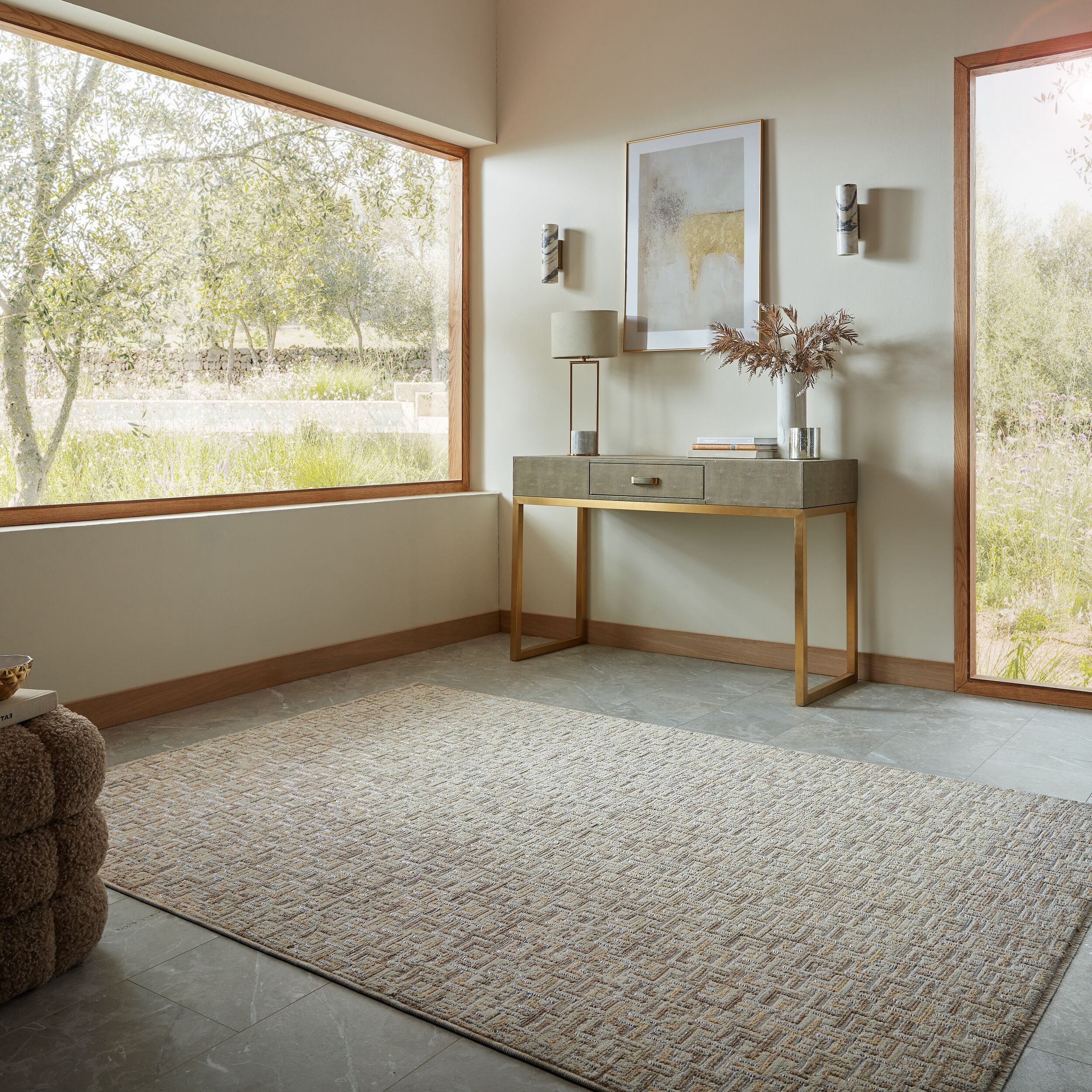 FLAIR RUGS Designteppich "KADO" rechteckig 7 mm Höhe Eleganter Schimmer-Effekt
