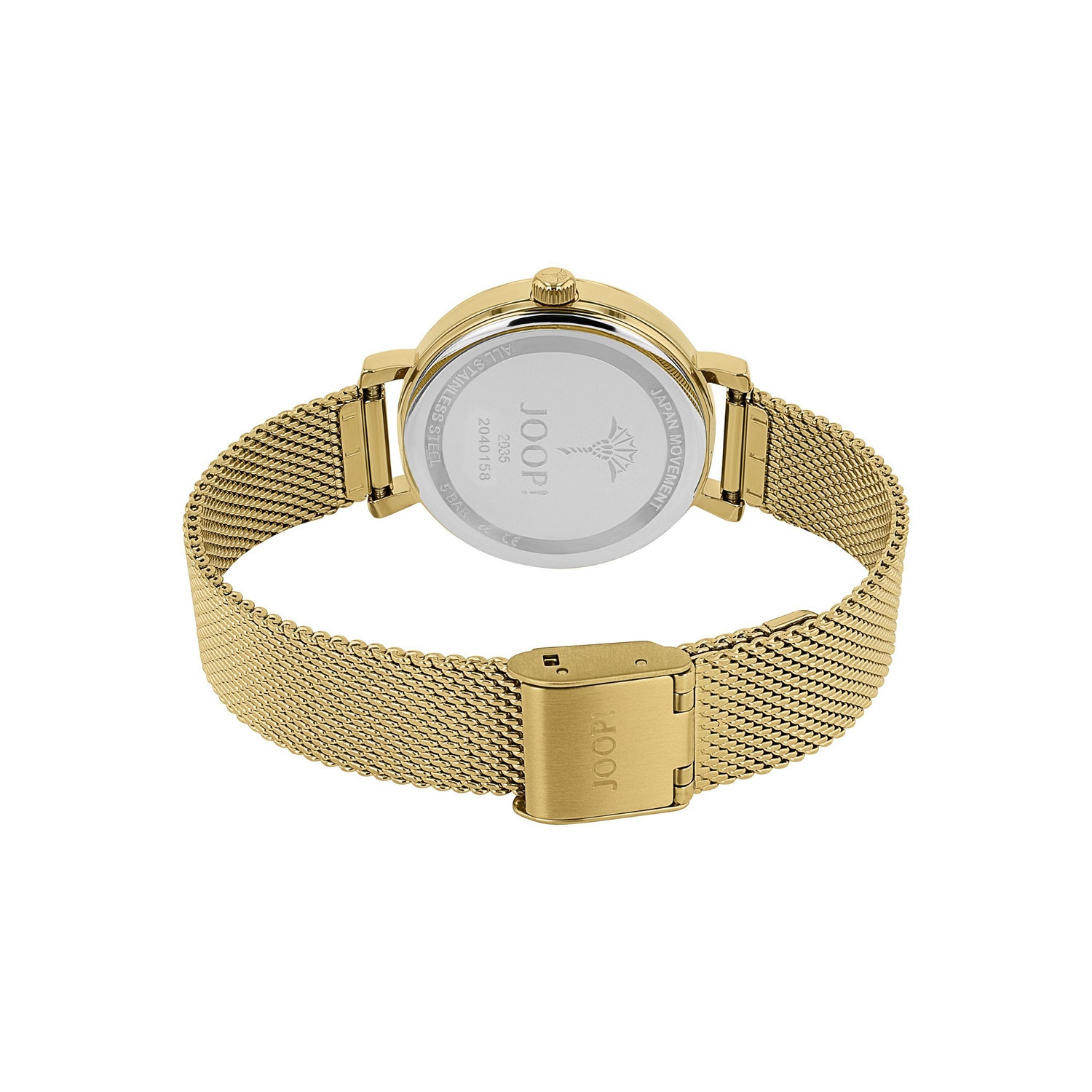 JOOP! Quarzuhr, Armbanduhr, Damenuhr, Edelstahlarmband, analog