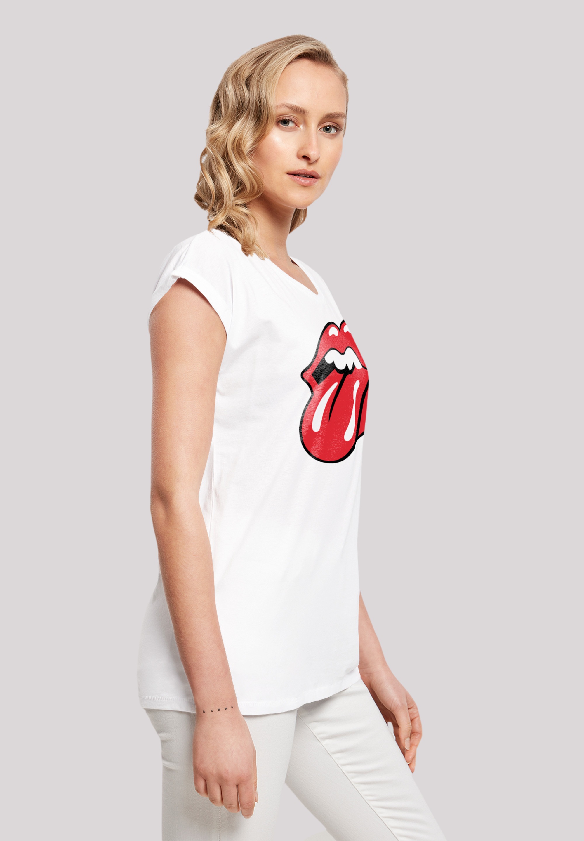 F4NT4STIC T-Shirt »The Rolling Stones Zunge Rot«, Print für kaufen | BAUR