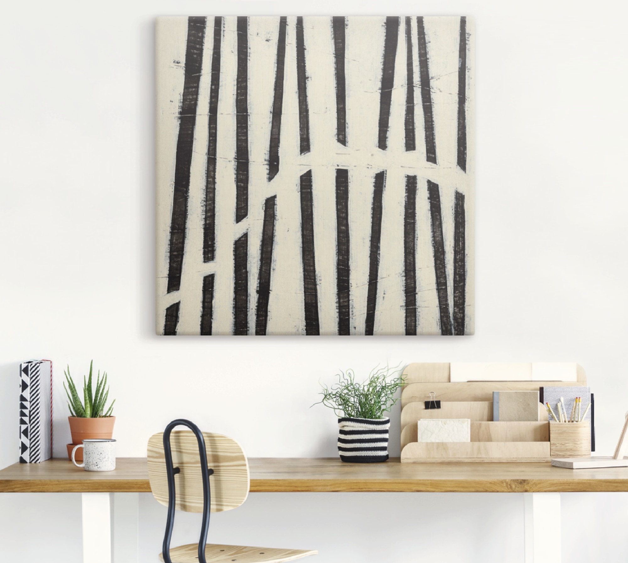 Artland Leinwandbild »Hieroglyph I« Muster 1 Stk. tlg. auf Holzrahmen gespannt