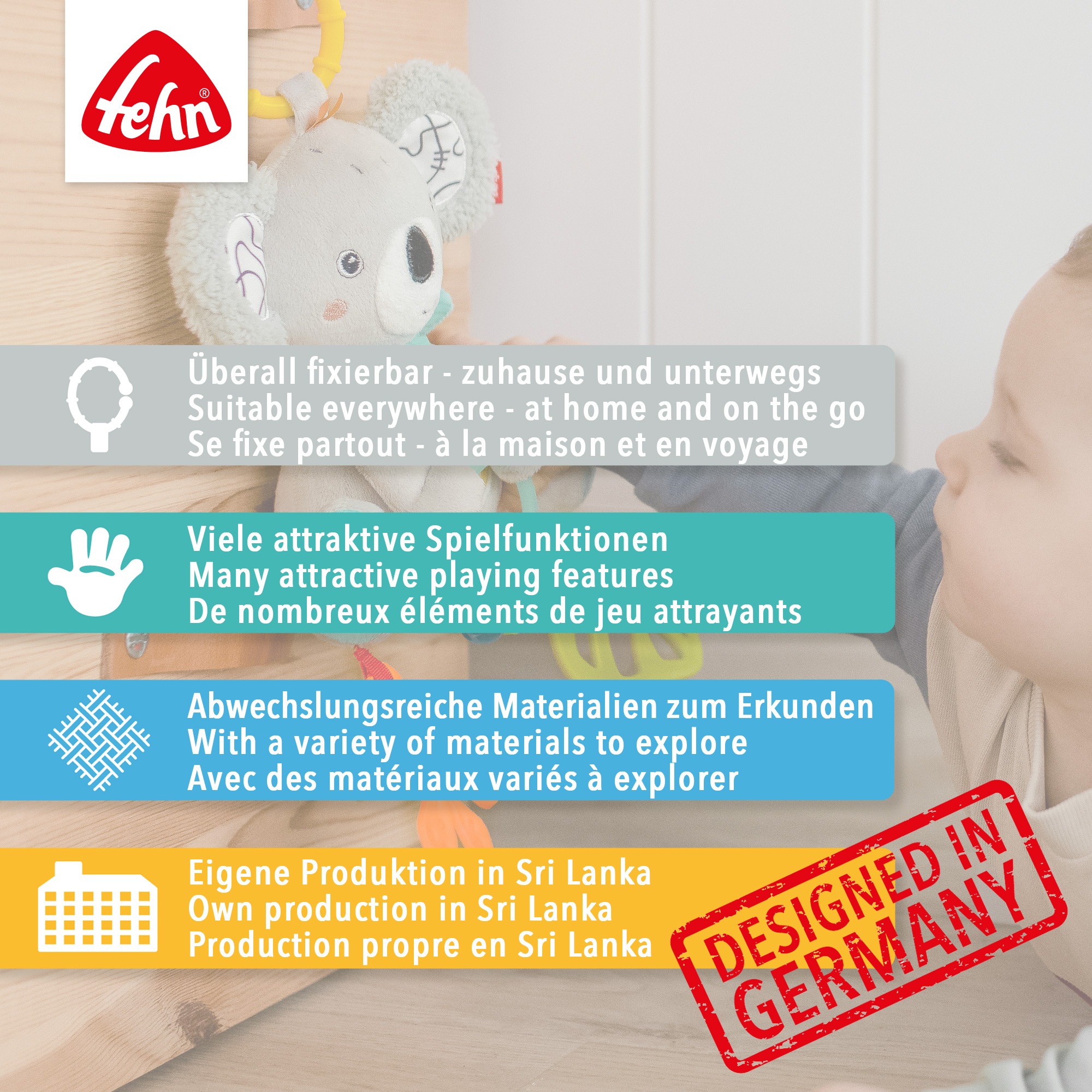 Fehn Greifspielzeug »Capybara Clara, Activity-Capybara«