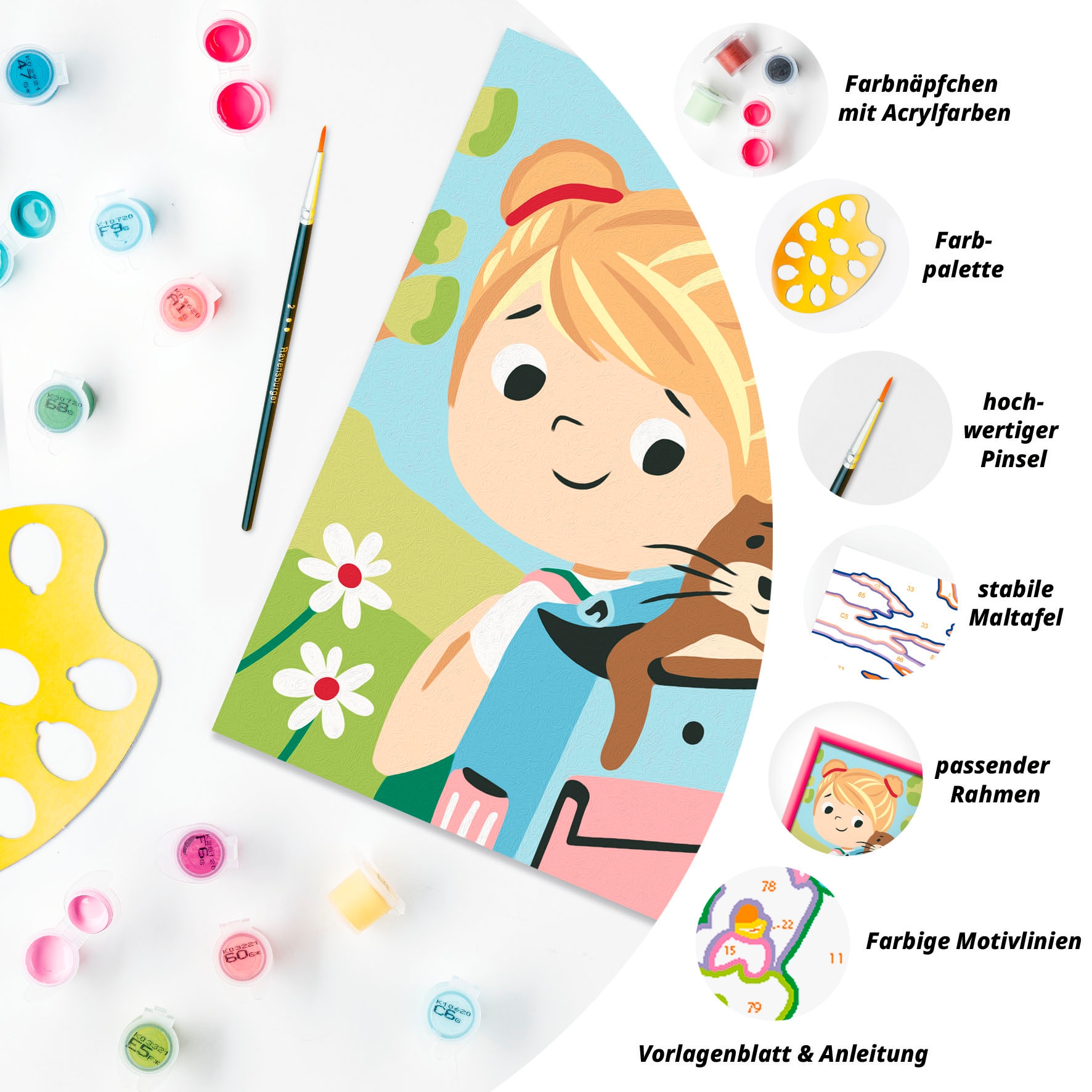 Ravensburger Malen nach Zahlen »CreArt, Tilli & Otti« Made in Europe