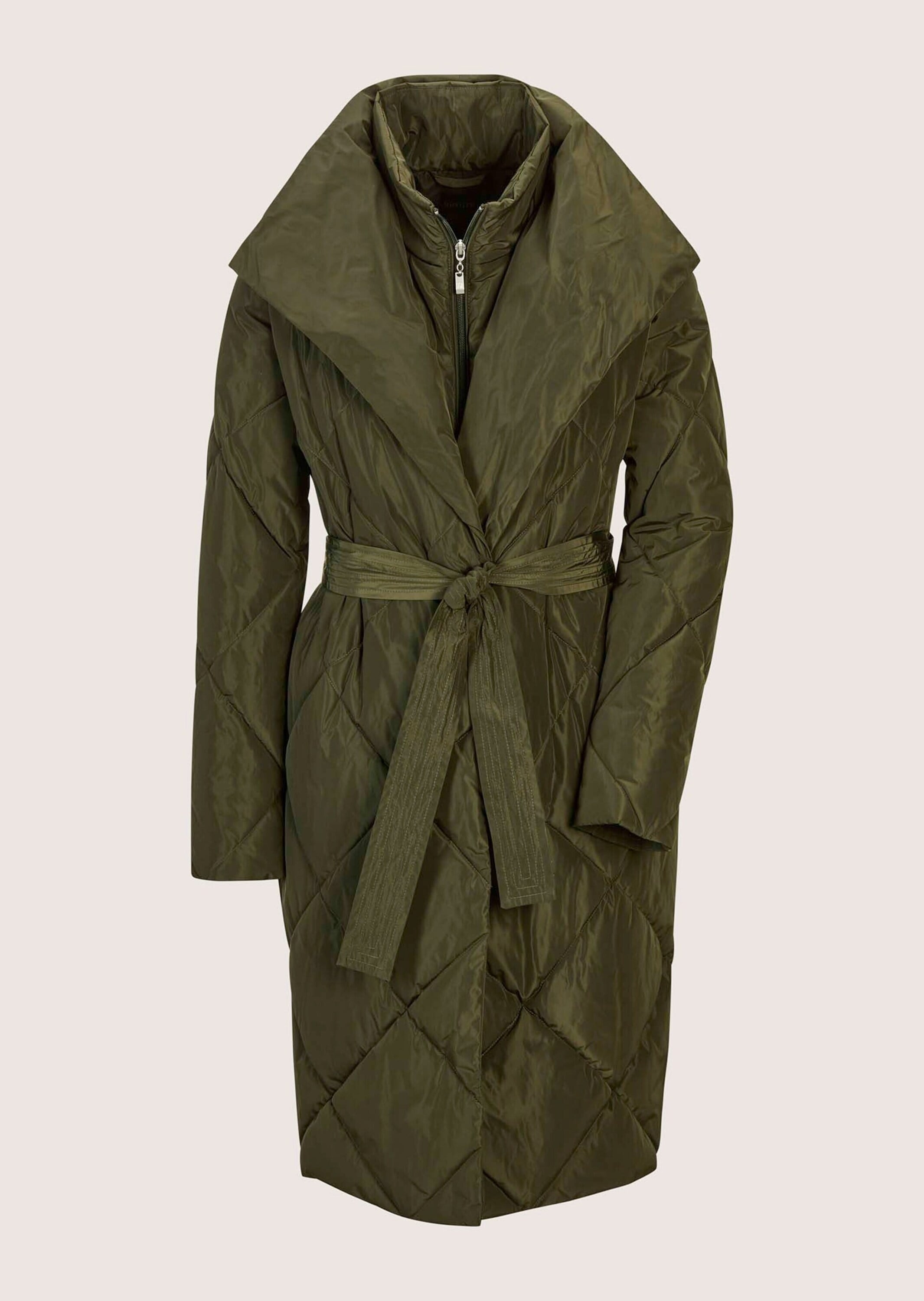 MADELEINE Steppjacke »Steppmantel Rauten-Steppmantel mit Bindegürtel«