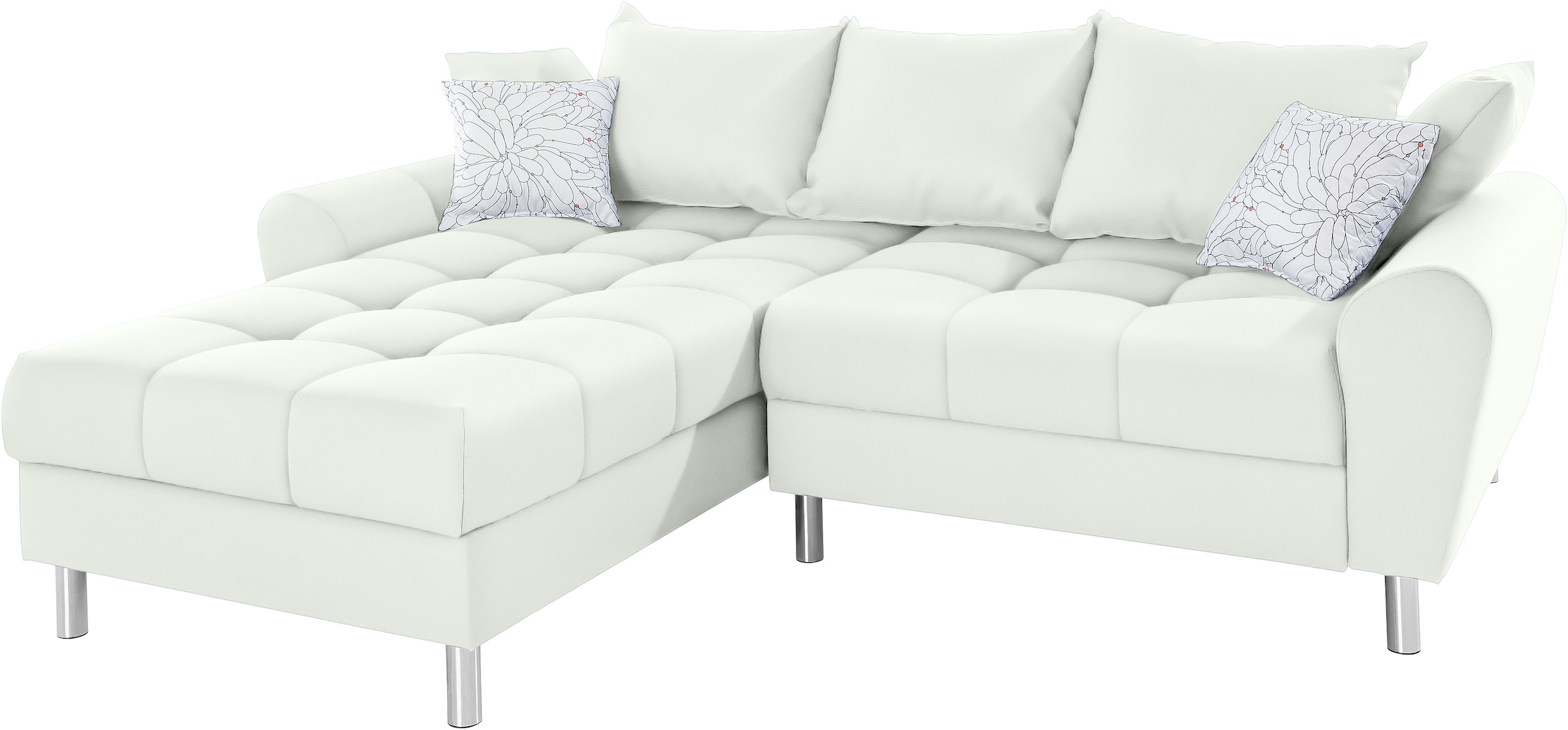 COLLECTION AB Ecksofa »Rada L-Form«, inklusive Hocker, Bettfunktion und Federkern