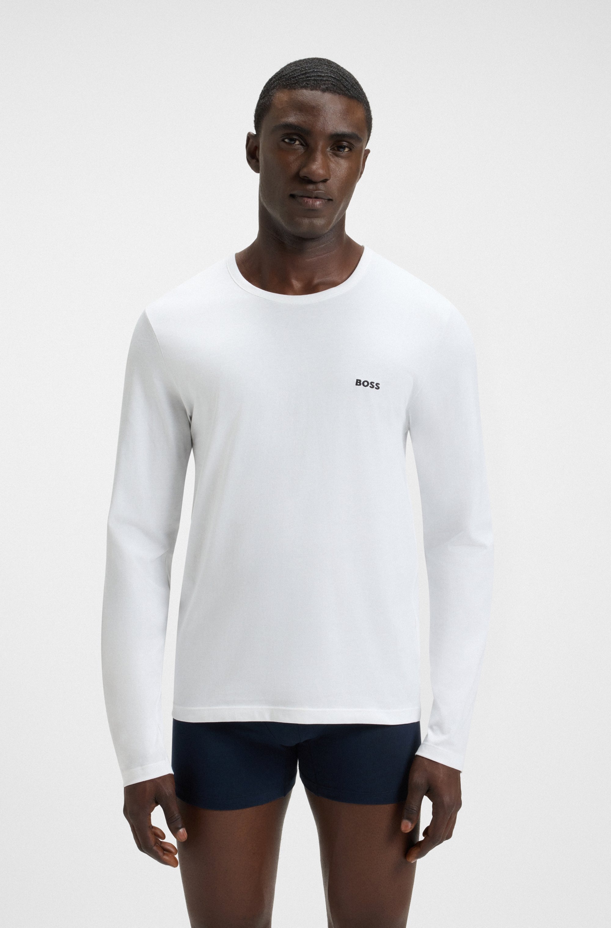 BOSS Langarmshirt "longsleeve-Shirt R-Neck Classic COTTON 3pcs/pack", 3 Stk günstig online kaufen