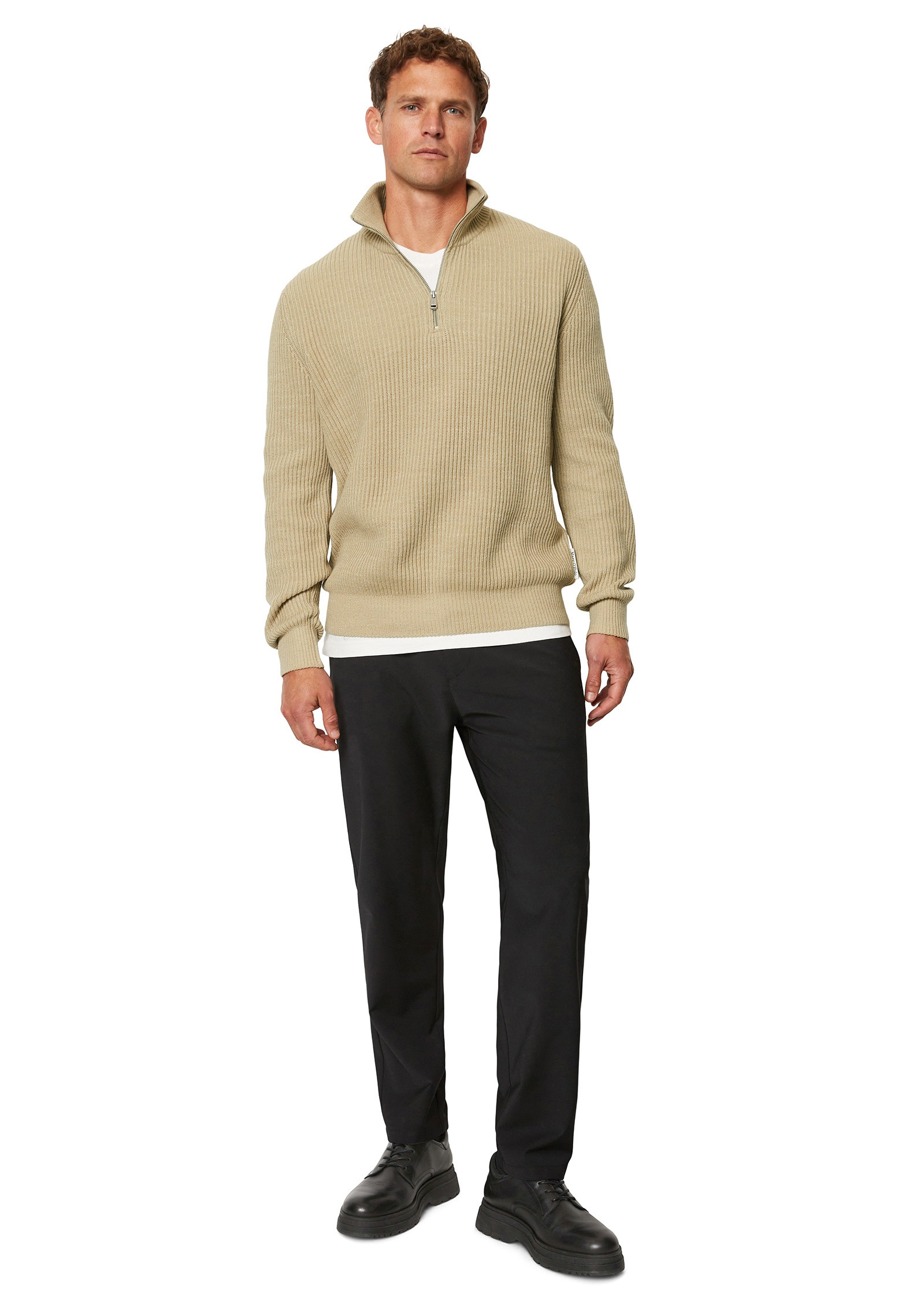 Marc O'Polo Strickpullover »aus Baumwolle-Schurwolle-Mix«