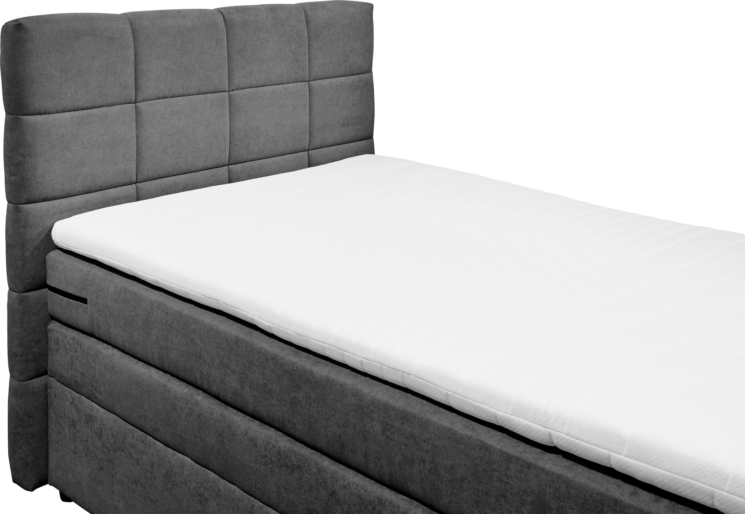 ED EXCITING DESIGN Boxspringbett »Tacoma«, inkl. Bettkasten und Topper