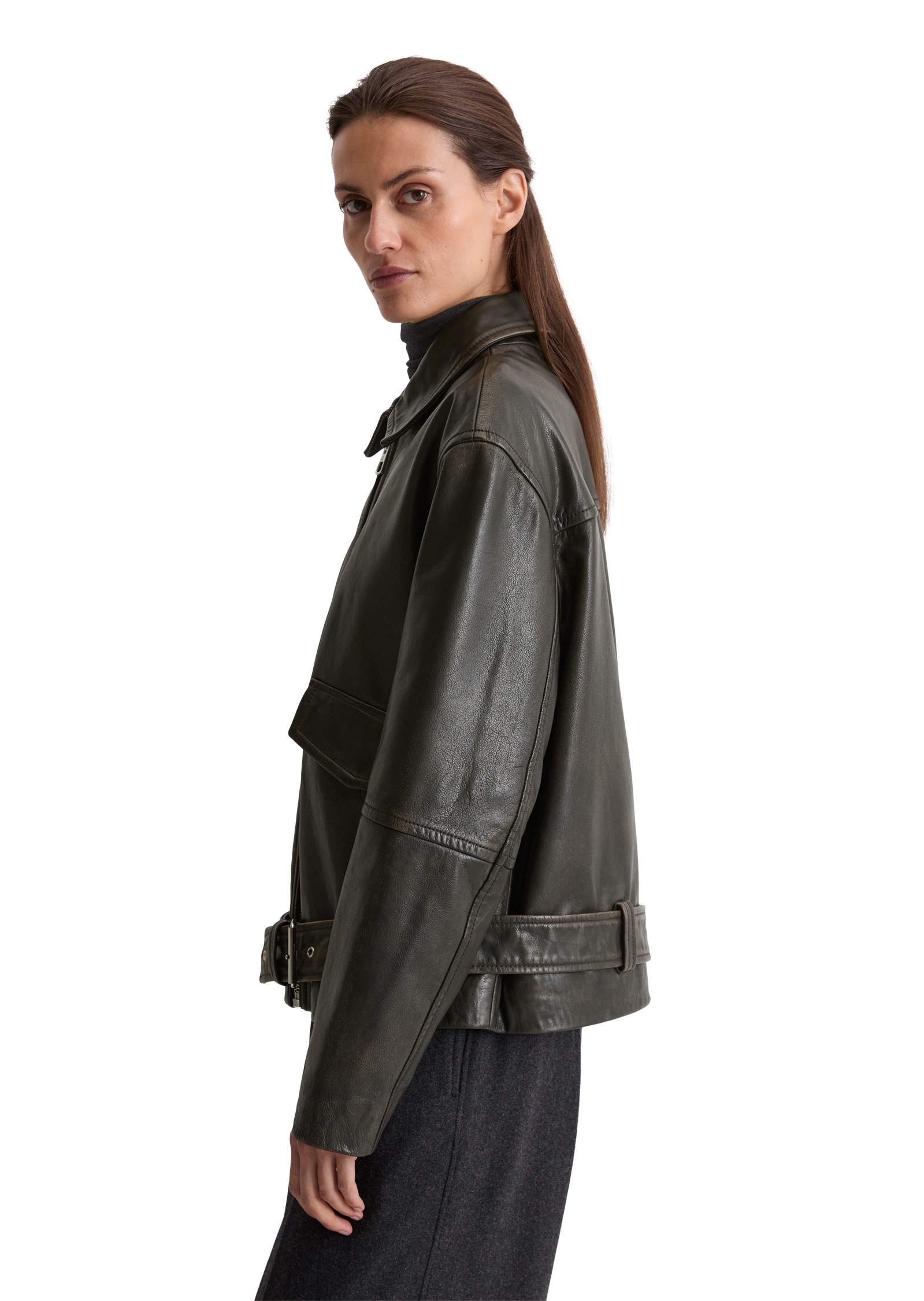 Marc OPolo Lederjacke "aus softem Lammleder in Vintage-Optik", ohne Kapuze günstig online kaufen