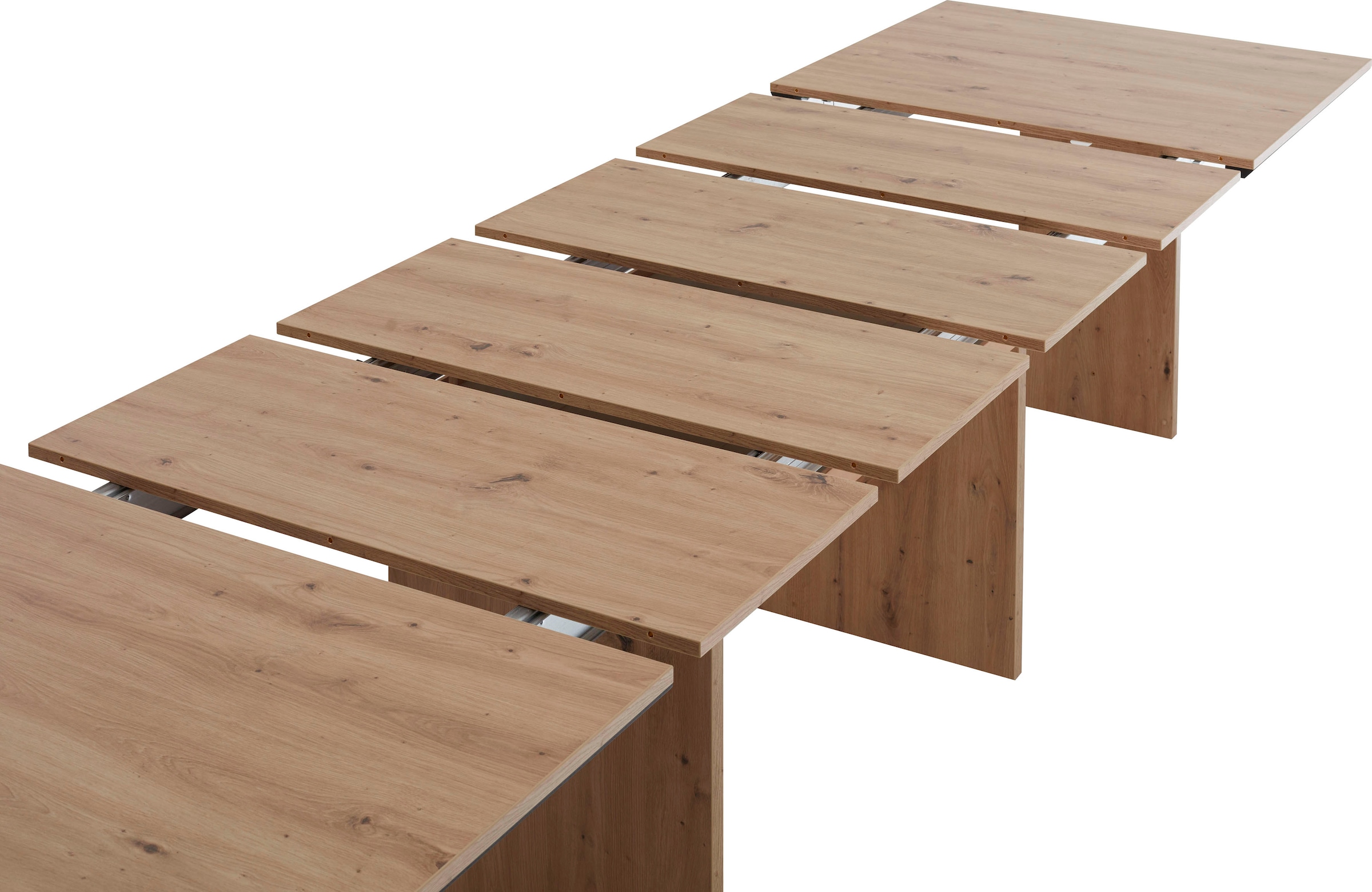NIEHOFF SITZMÖBEL Wangentisch, mit Auszugsfunktion, Tischplatte mit schwarzem Design-Unterleimer
