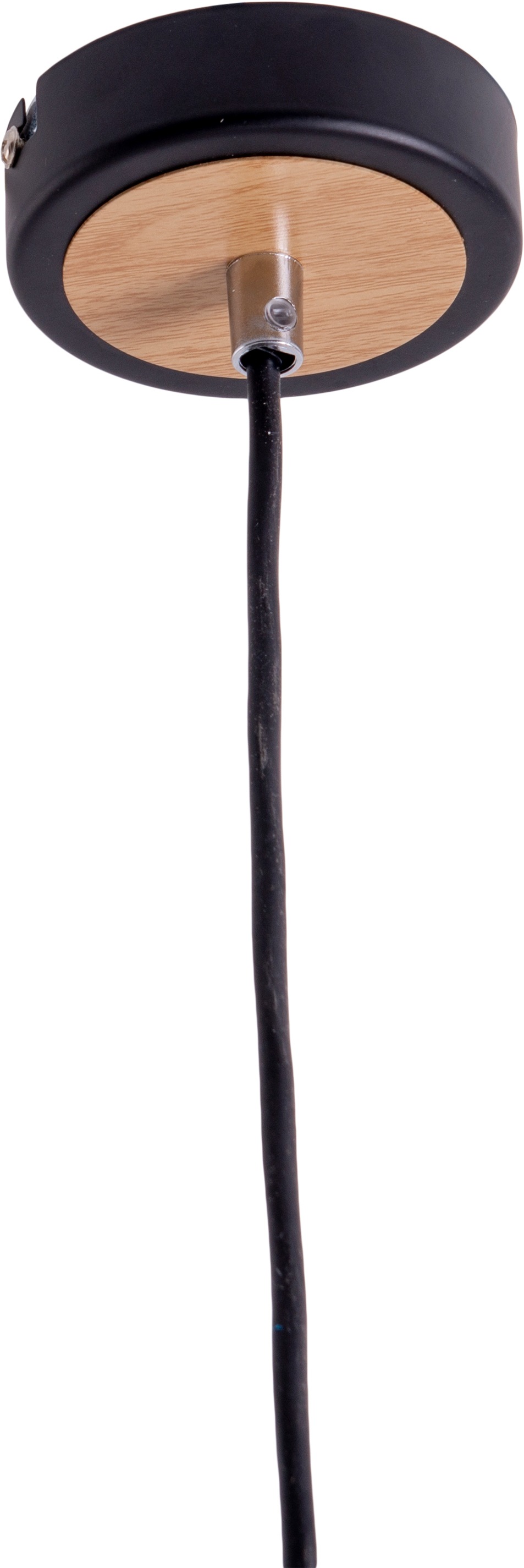 näve Pendelleuchte »Fumoso«, 1 flammig, Leuchtmittel E14 | ohne Leuchtmittel, Glasschirm dunkel getönt (rauchoptik) 1xE14 Höhe 120cm schwarz natur