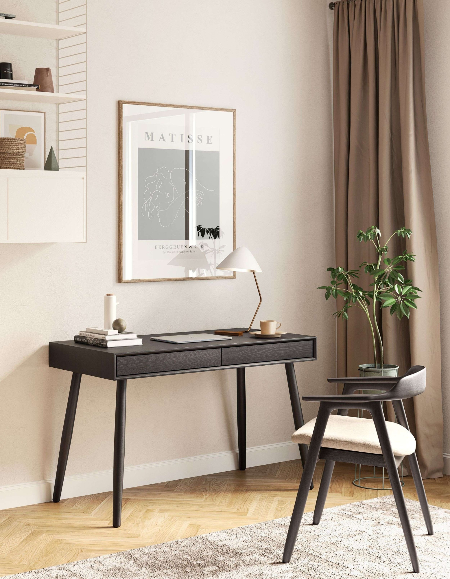 Woodman Schreibtisch »Carson« 120/60/78,  Breite 120 cm, Schubladen mit Push-to Open, FSC®