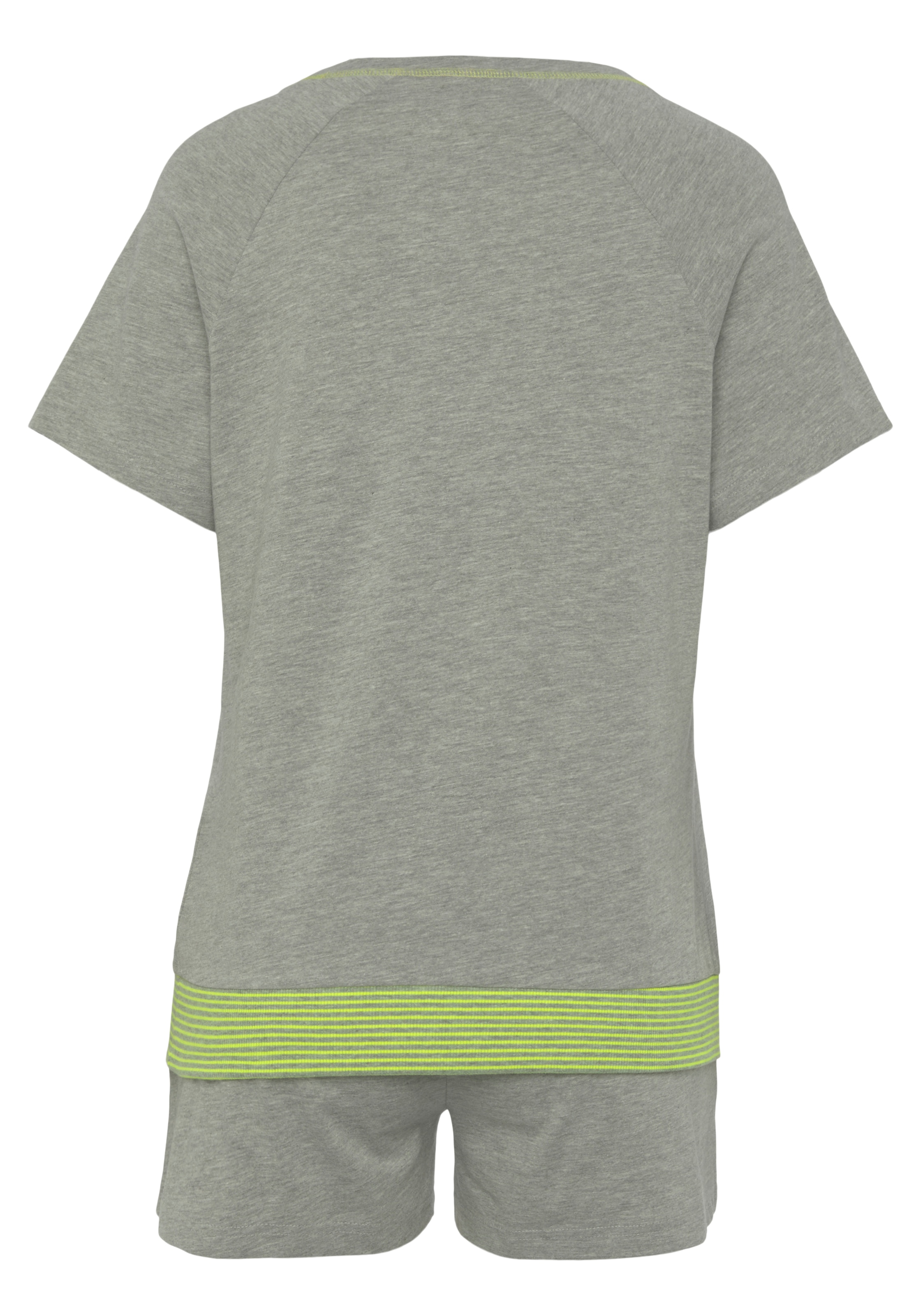 Vivance Dreams Shorty, (2 tlg.), mit dekorativen Flatlock-Nähten in Neonfarben