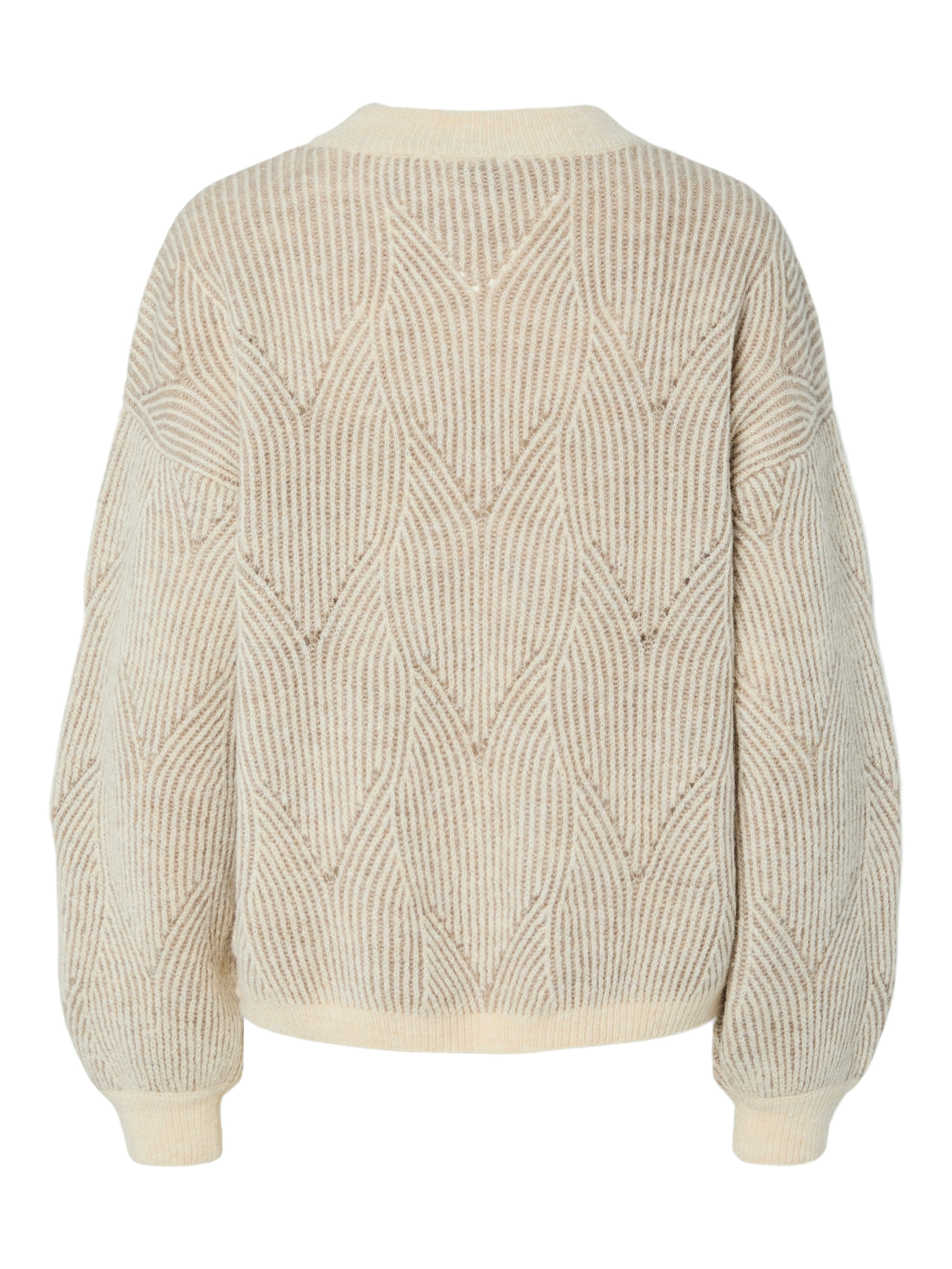 pieces Rundhalspullover »PCJENNA LS O-NECK KNIT NOOS BC«