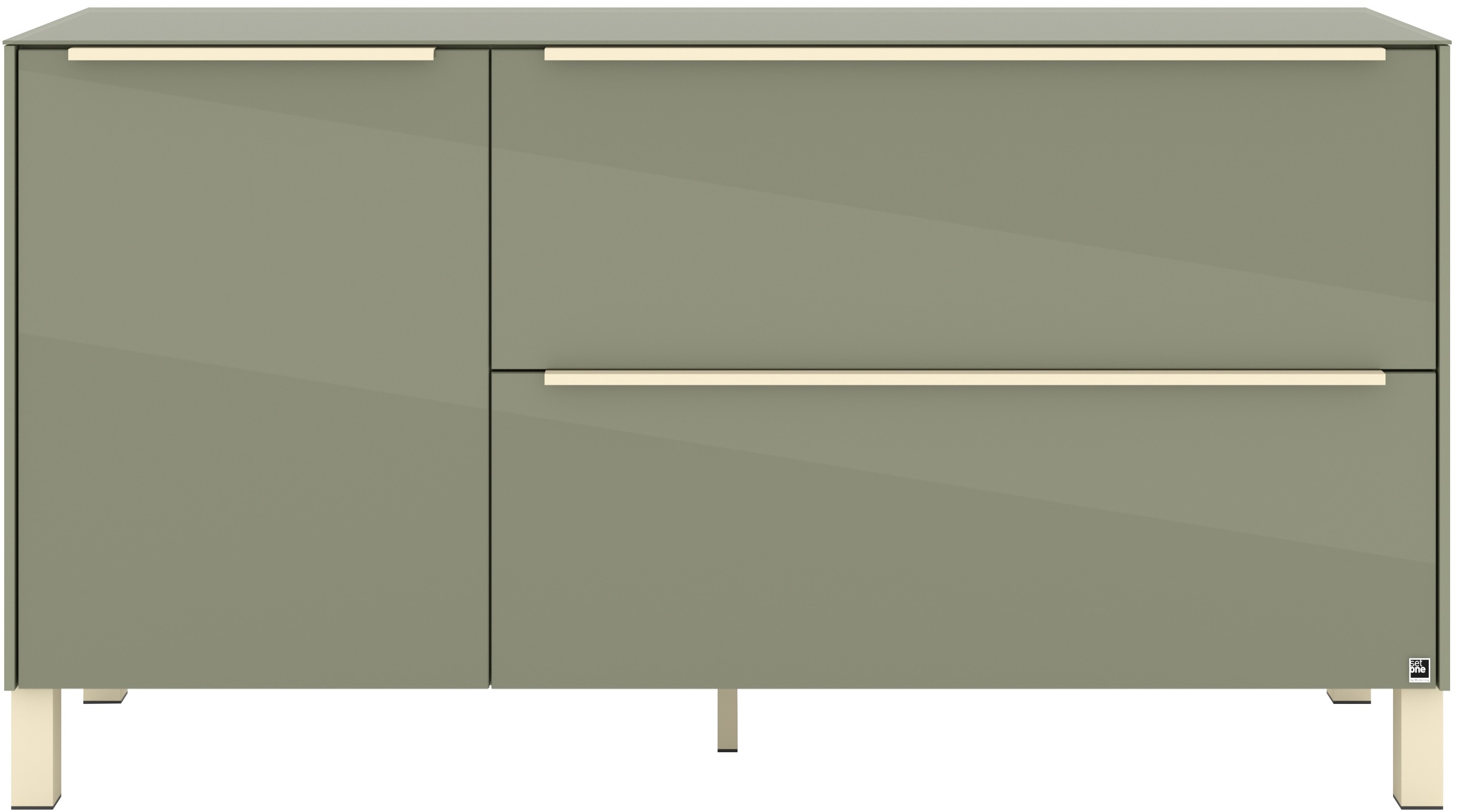 set one by Musterring Lowboard »Reno« 1 Stk. tlg. Mit Vierkantfuß in diversen Farben, 75 cm Höhe & Farbauswahl