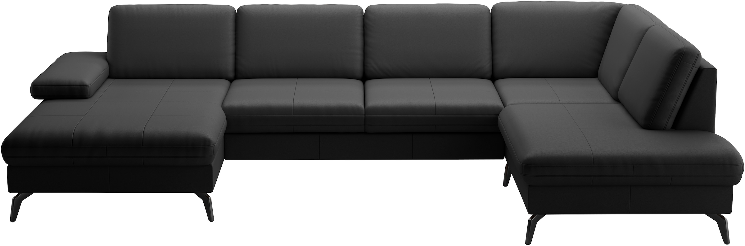 sit&more Wohnlandschaft »Morris U-Form, inkl. Sitztiefenverstellung«, wahlweise mit Armteilverstellung, Bettfunktion & Bettkasten