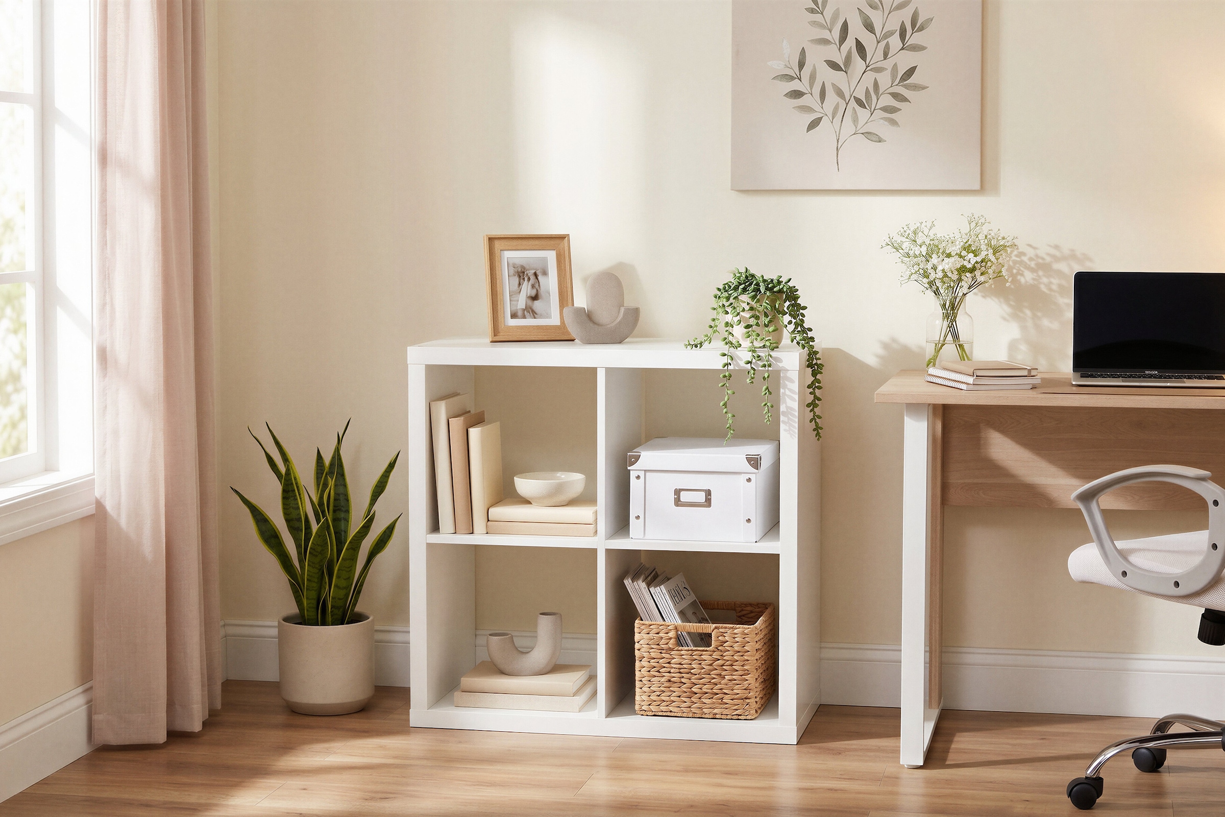 OTTO home Bücherregal »IZOLA, Raumteiler, Aktenregal, Würfelregal,« mit 6 oder 8 Fächern, quer und hochkant stellbar, (B/T) 76x37 cm