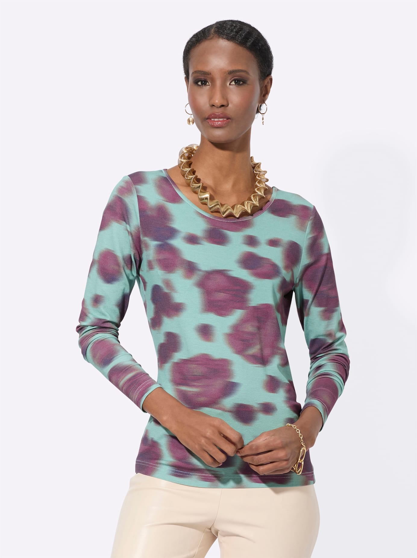 Lady Print-Shirt "Druck-Shirt", 1 Stk. günstig online kaufen