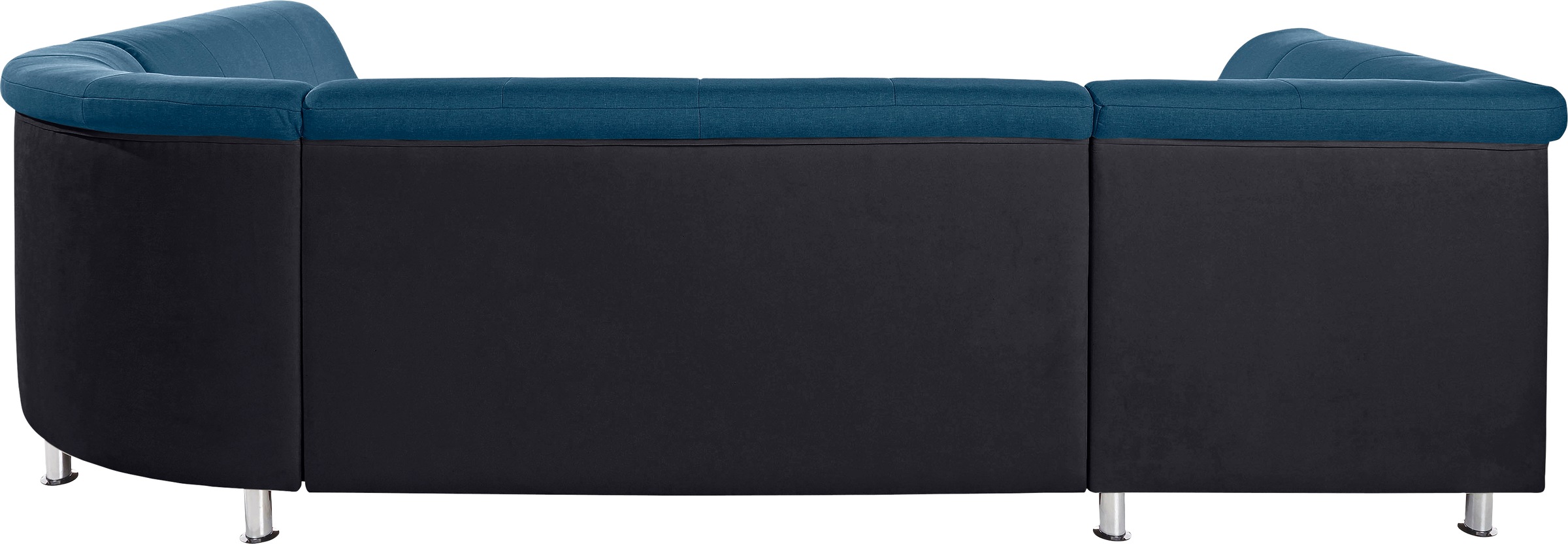 TRENDMANUFAKTUR Wohnlandschaft »Rondo 3, zeitlos und modern, im Materialmix, U-Form«, wahlweise für mehr Komfort mit Federkern, wahlweise mit Bettfunktion