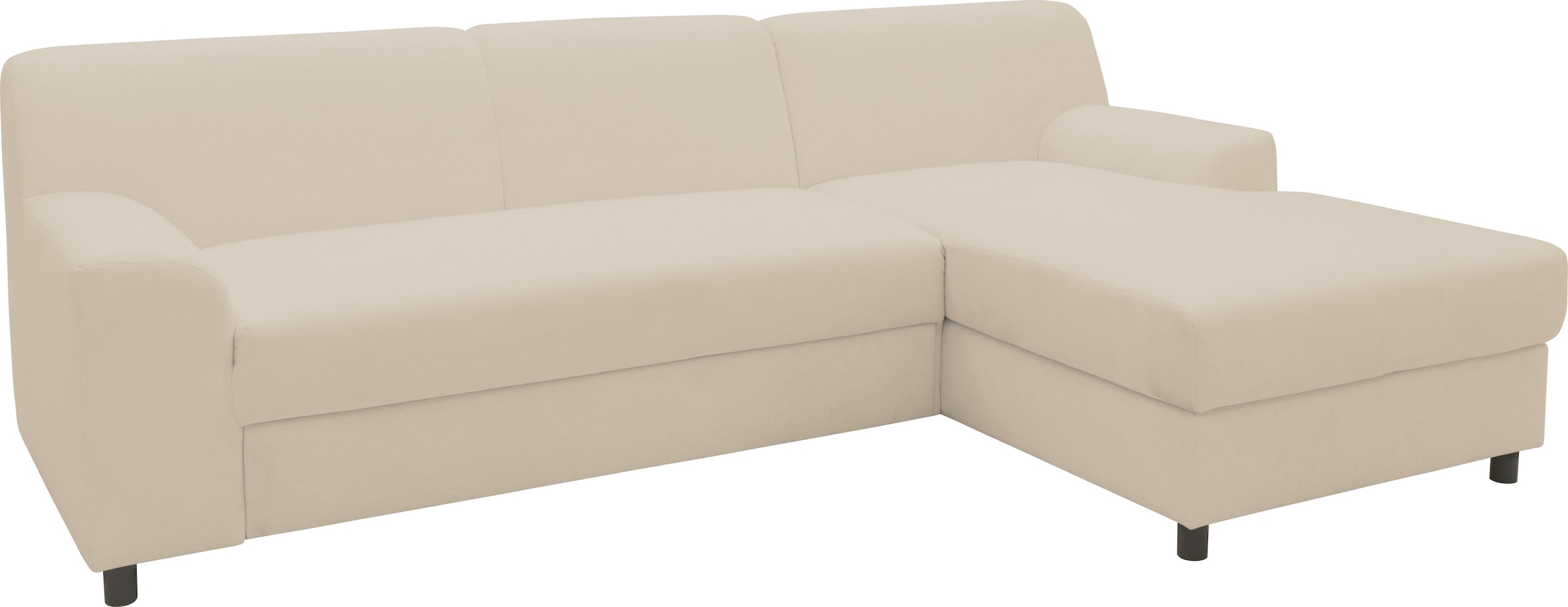 INOSIGN Ecksofa »Turah 2, L-Form, in Cord u. wasserabweisender Microfaser, Federkern«, B/T/H: 241/146/79 cm, incl. Zierkissen, wahlweise mit Bettfunktion