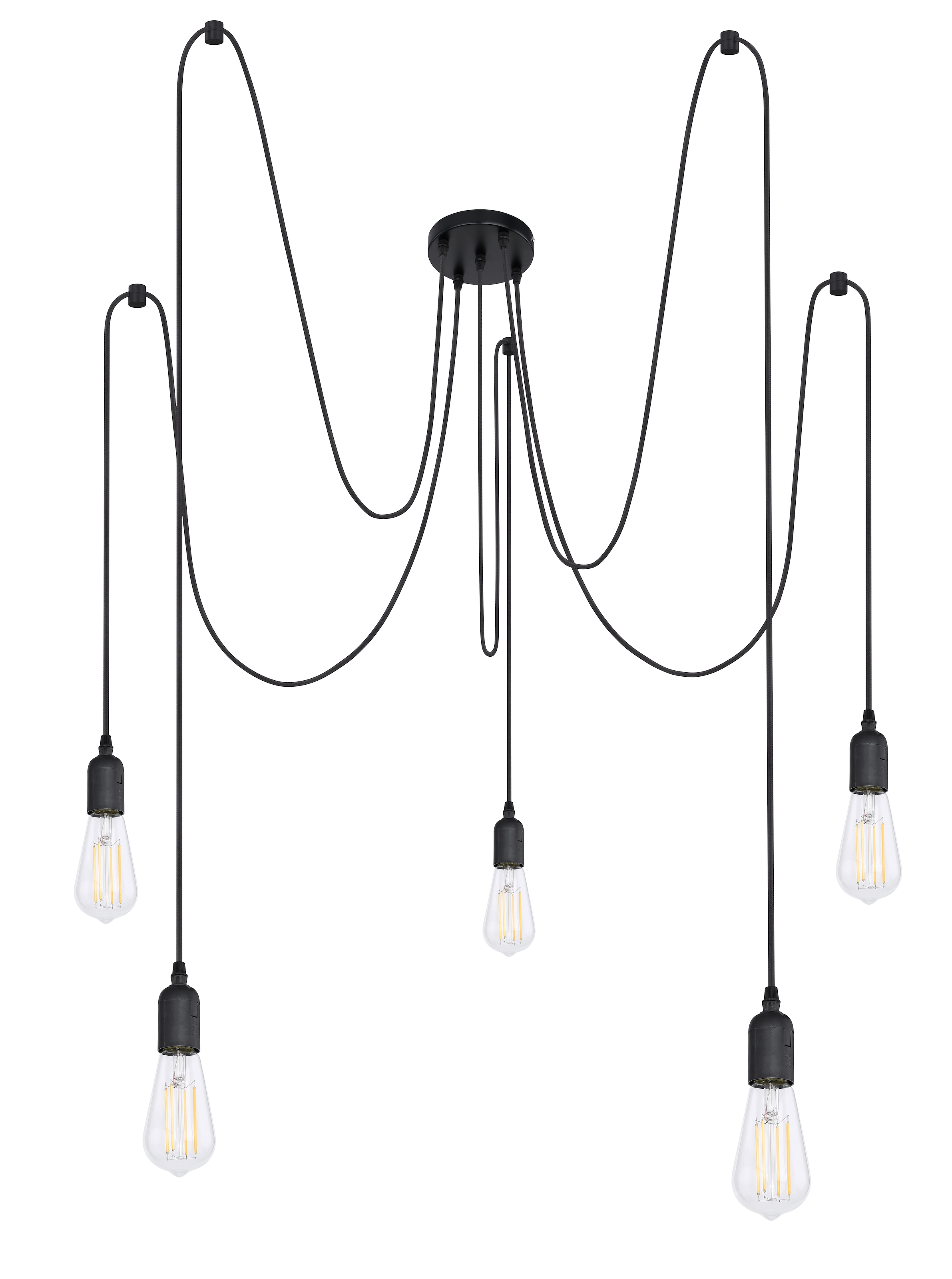 GLOBO LIGHTING Hängeleuchte »OLIVER«, Leuchtmittel E27 | ohne Leuchtmittel, Hängelampe/Pendelleuchte/Esszimmer/Wohnzimmer/Esstisch