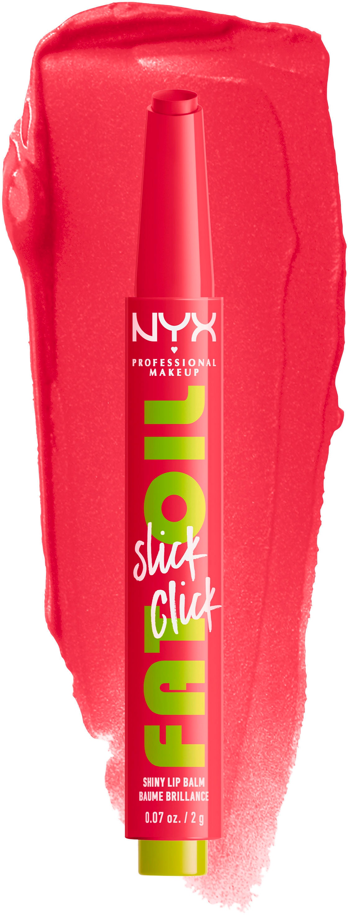 NYX Lippenstift »NYX Professional Makeup Fat Oil Slick Click Double Tap«, mit natürlichen Inhaltstoffen