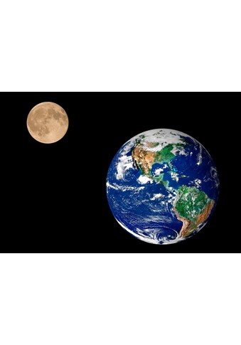Papermoon Fototapetas »Earth and Moon« matinis