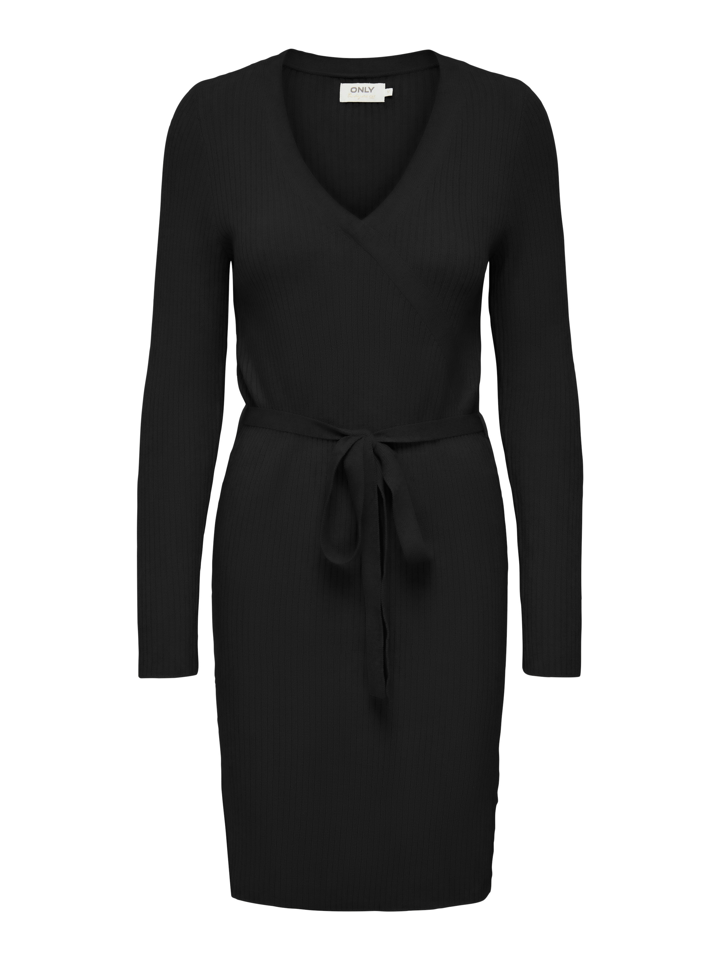ONLY Strickkleid »ONLVENLO L/S RIB WRAP DRESS RP KNT«