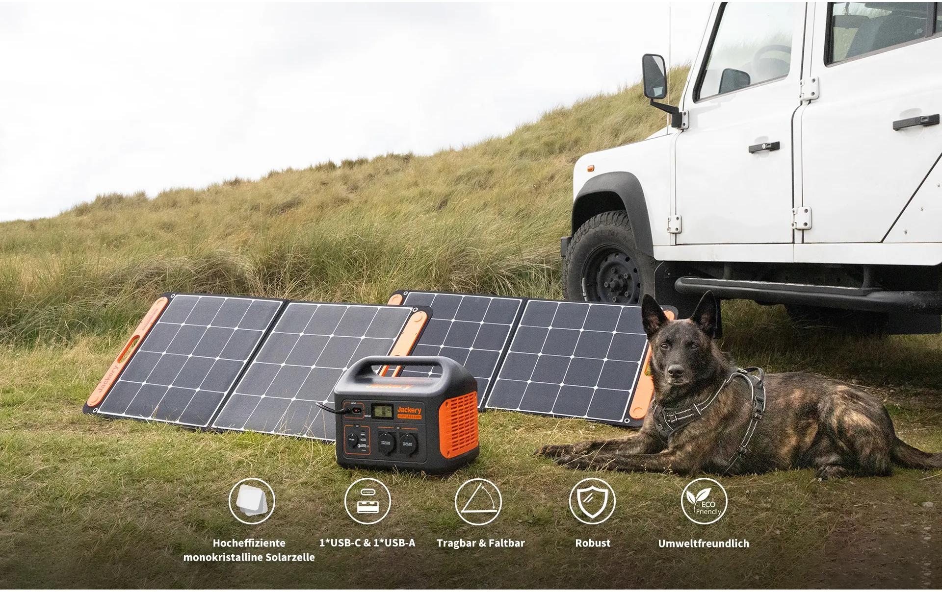 Jackery Solarmodul »Balkonkraftwerk SolarSaga 100 W«