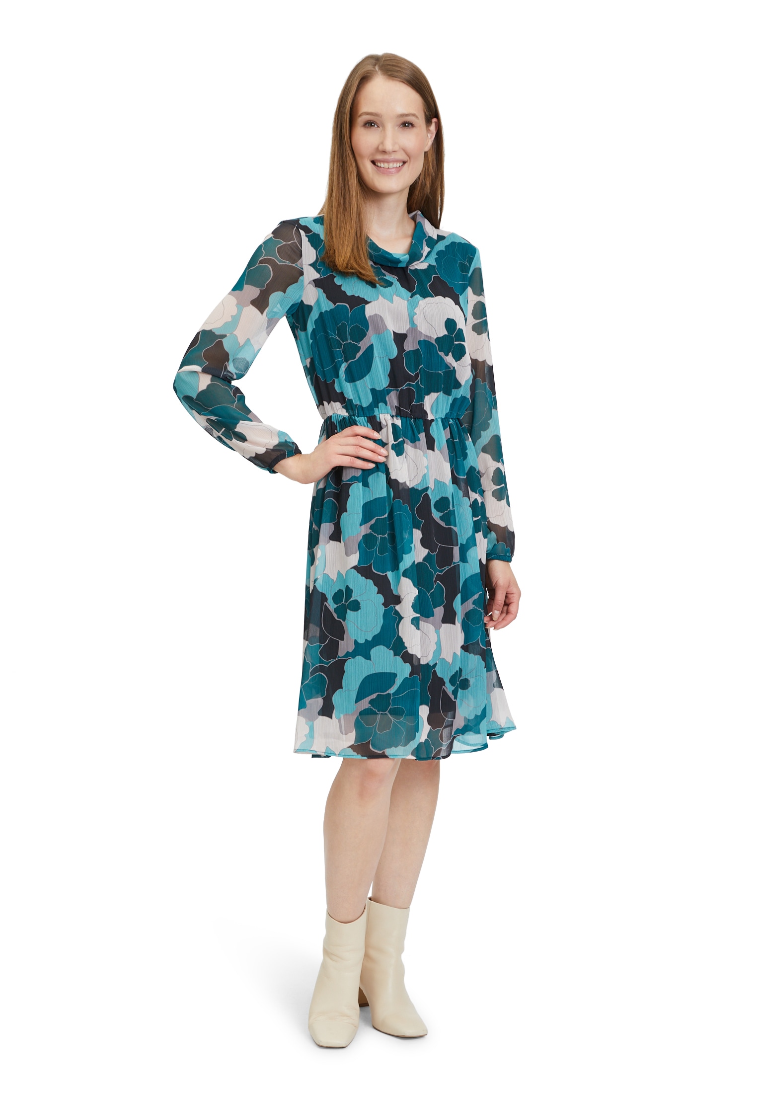Betty&Co Chiffonkleid »Betty & Co Chiffonkleid langarm«, Druck