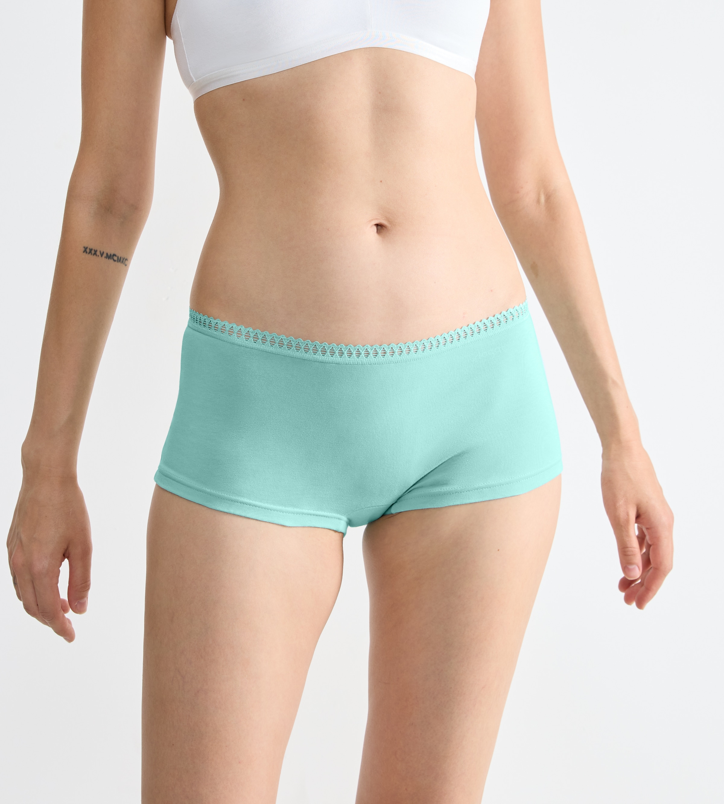 sloggi Panty »GO Crush Short C3P«, (Packung, 3 St.), Spitzendetails