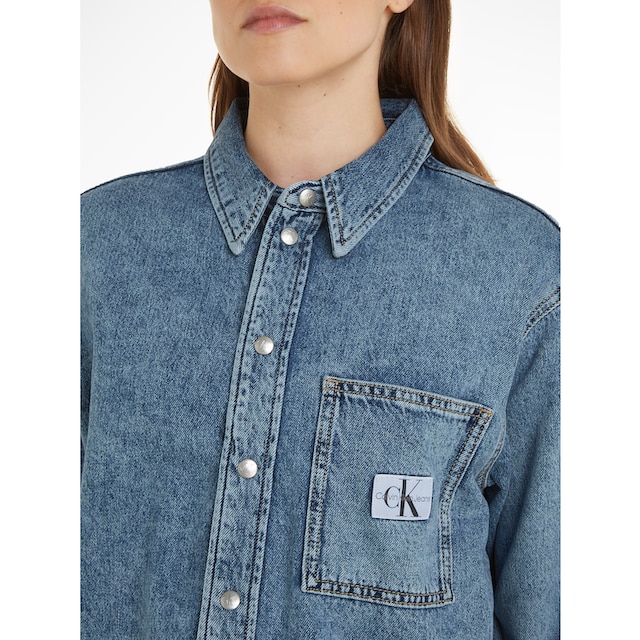 Calvin Klein Jeans Jeansbluse »CROPPED DAD DENIM SHIRT« bestellen | BAUR
