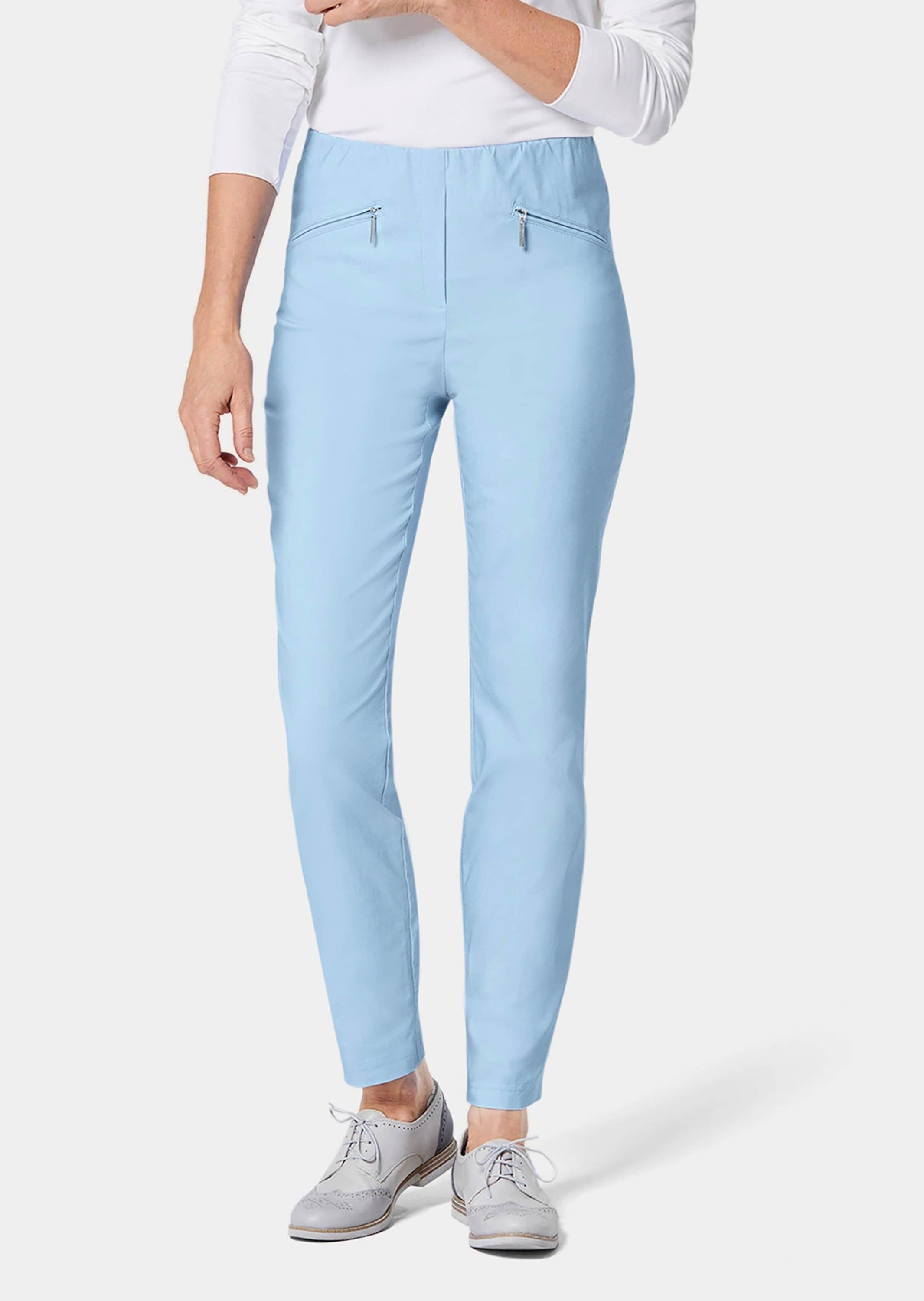 GOLDNER 2-in-1-Hose »Kurzgröße Schlupfhose LOUISA mit Steppnähten«