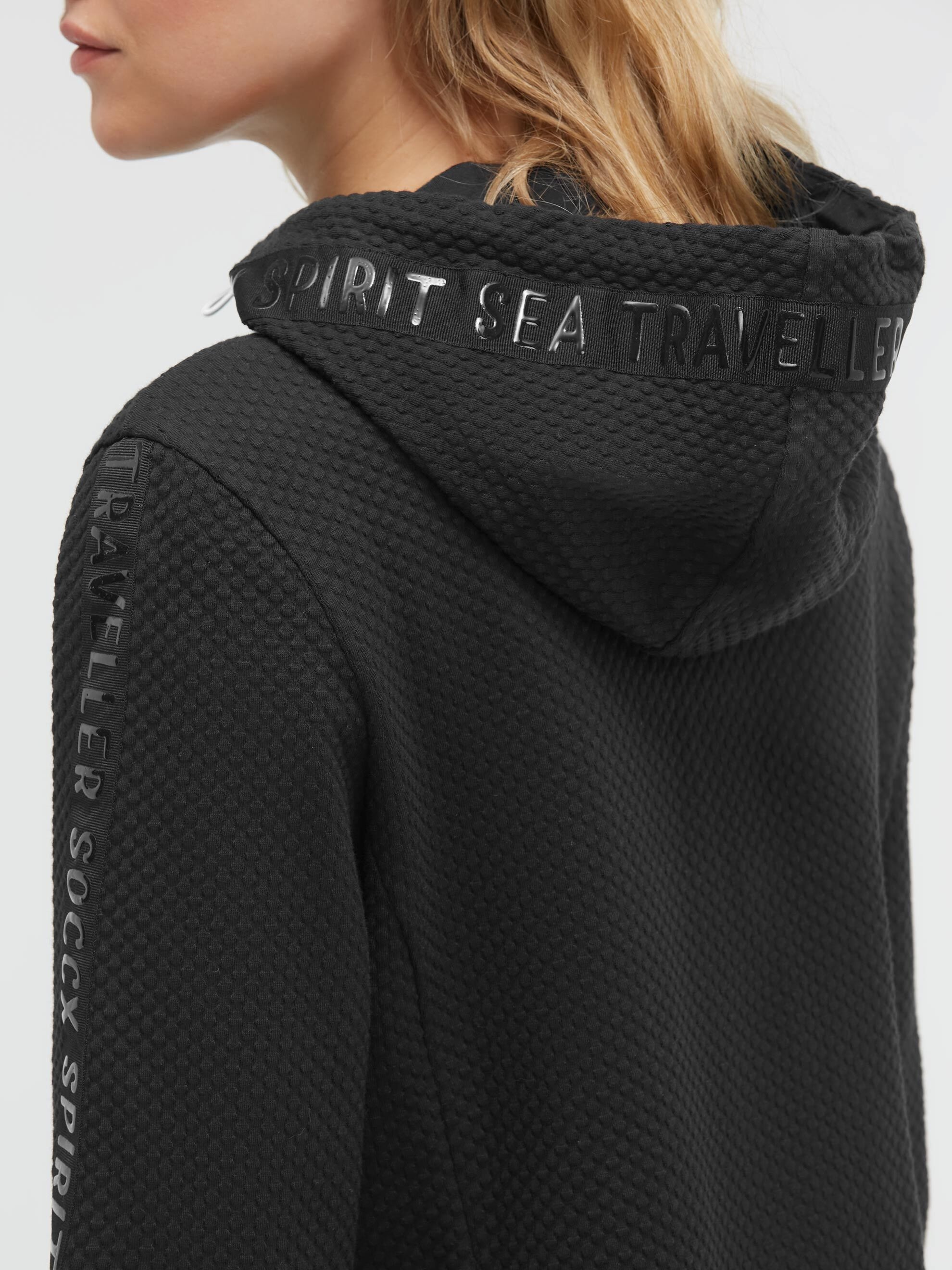 SOCCX Kapuzensweatjacke mit verstellbarer Kapuze