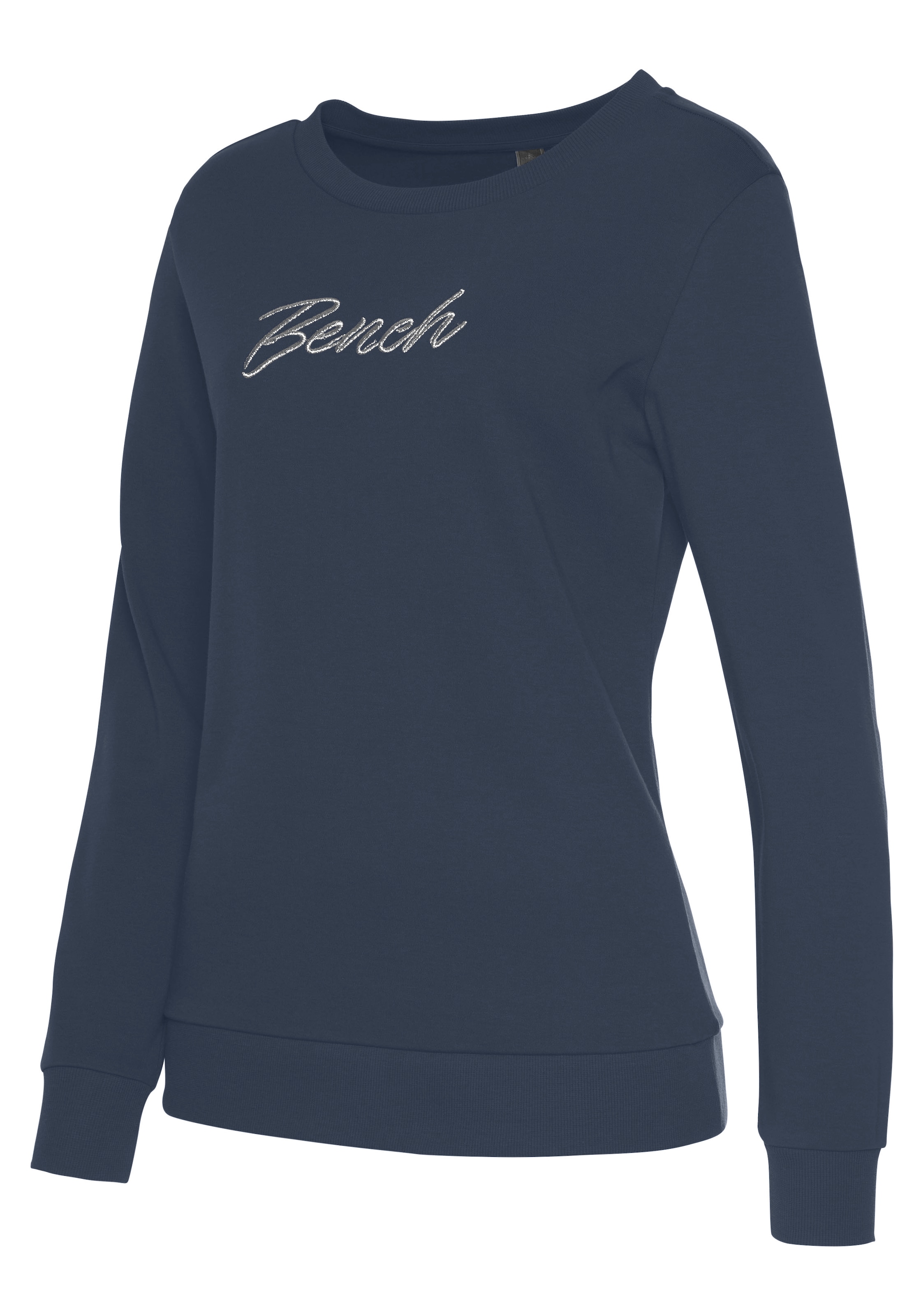 Bench. Loungewear Sweatshirt, mit glänzender Logostickerei, Loungewear, Lou günstig online kaufen