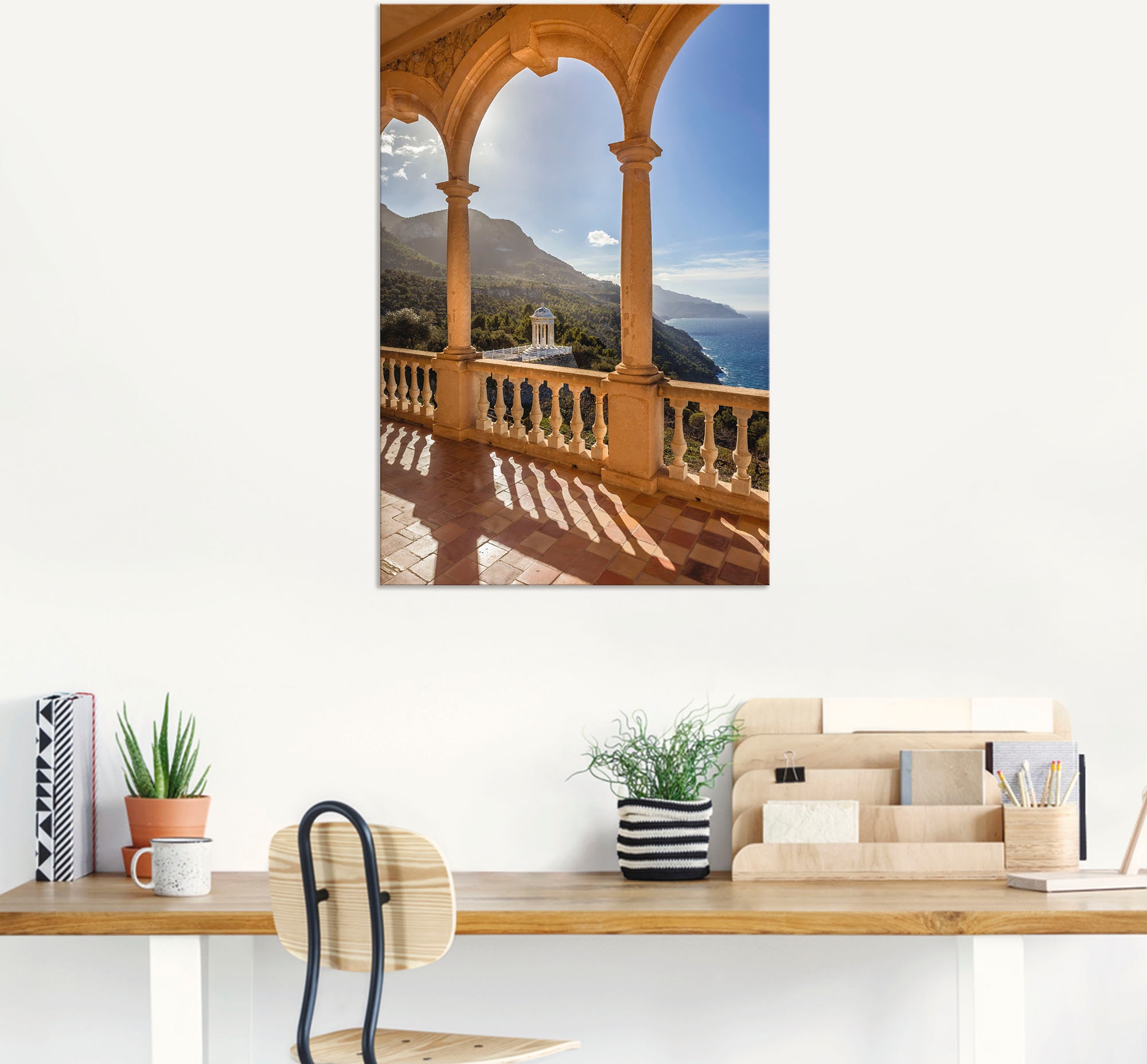 Artland Wandbild »Herrenhaus Son Marroig Küste, Mallorca«, Elemente der Architektur, (1 St.), als Alubild, Outdoorbild, Wandaufkleber in verschied. Größen