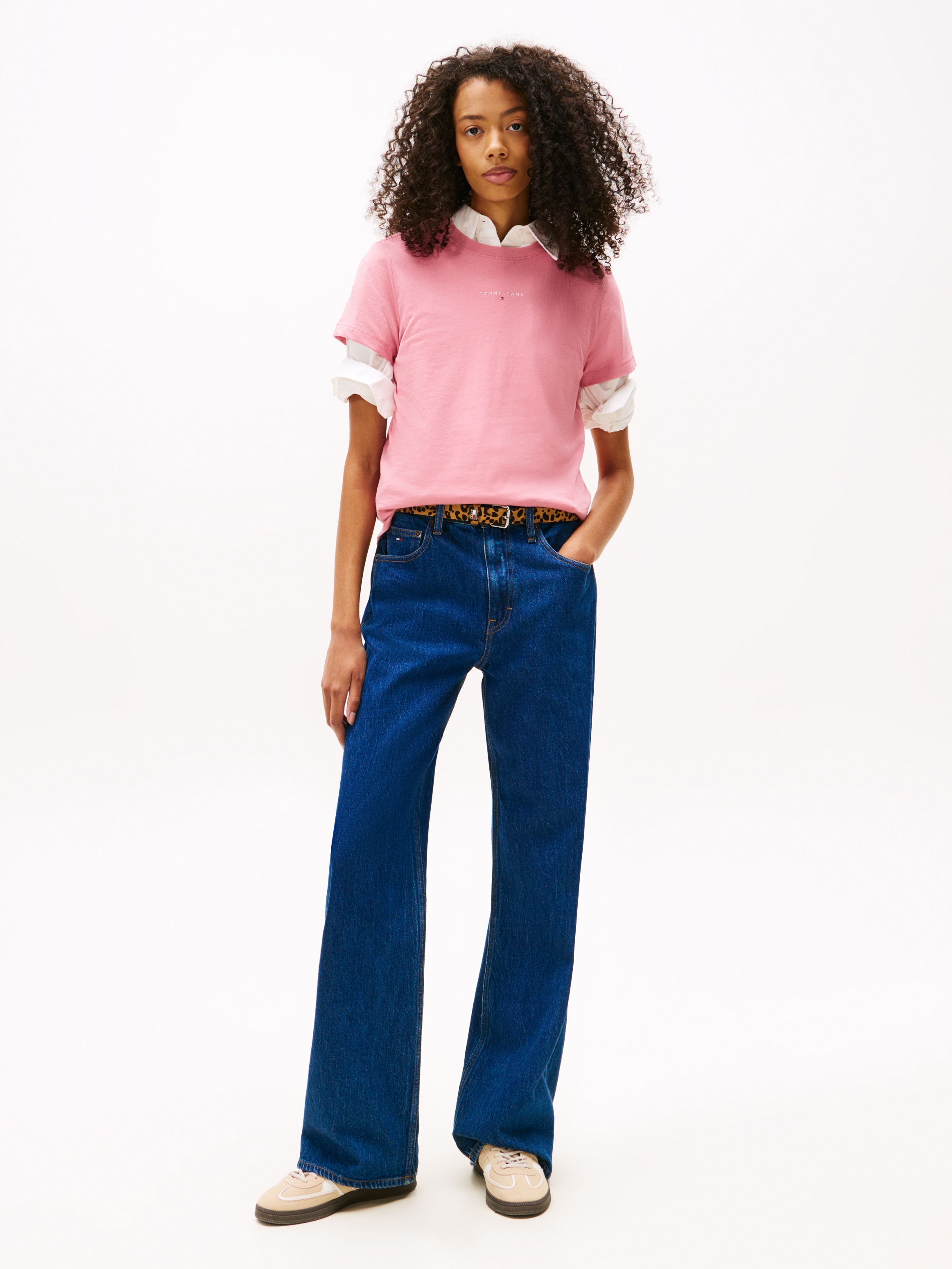Tommy Jeans Kurzarmshirt "TJW REG LINEAR SS TEE" günstig online kaufen