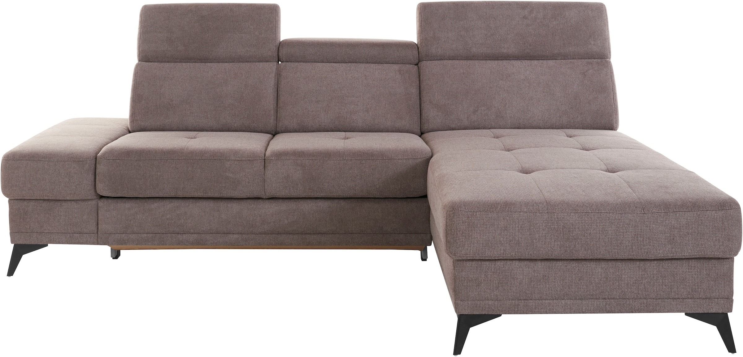 OTTO home Ecksofa "Cardiz L-Form" inkl.Kopfteilverstellung und Federkern wahlweise mit Schlaffunktion