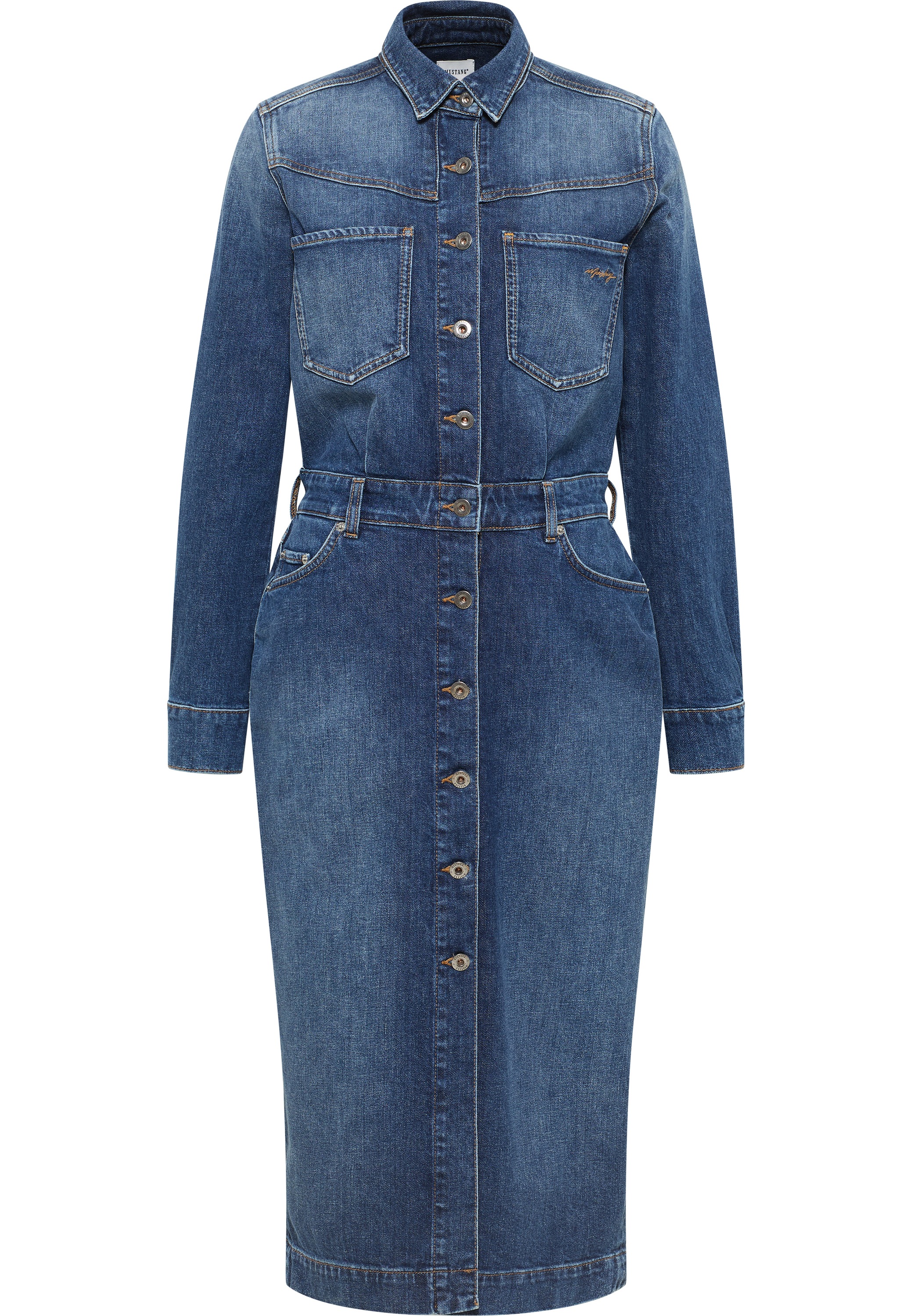 MUSTANG Midikleid "Damen Style Emma Denim Dress" günstig online kaufen