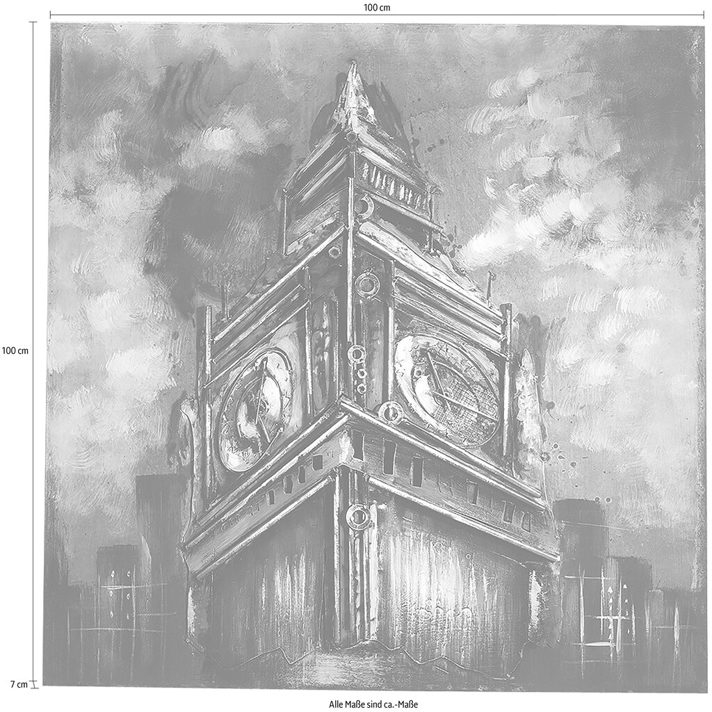 locker Metallbild »3D BIG BEN«