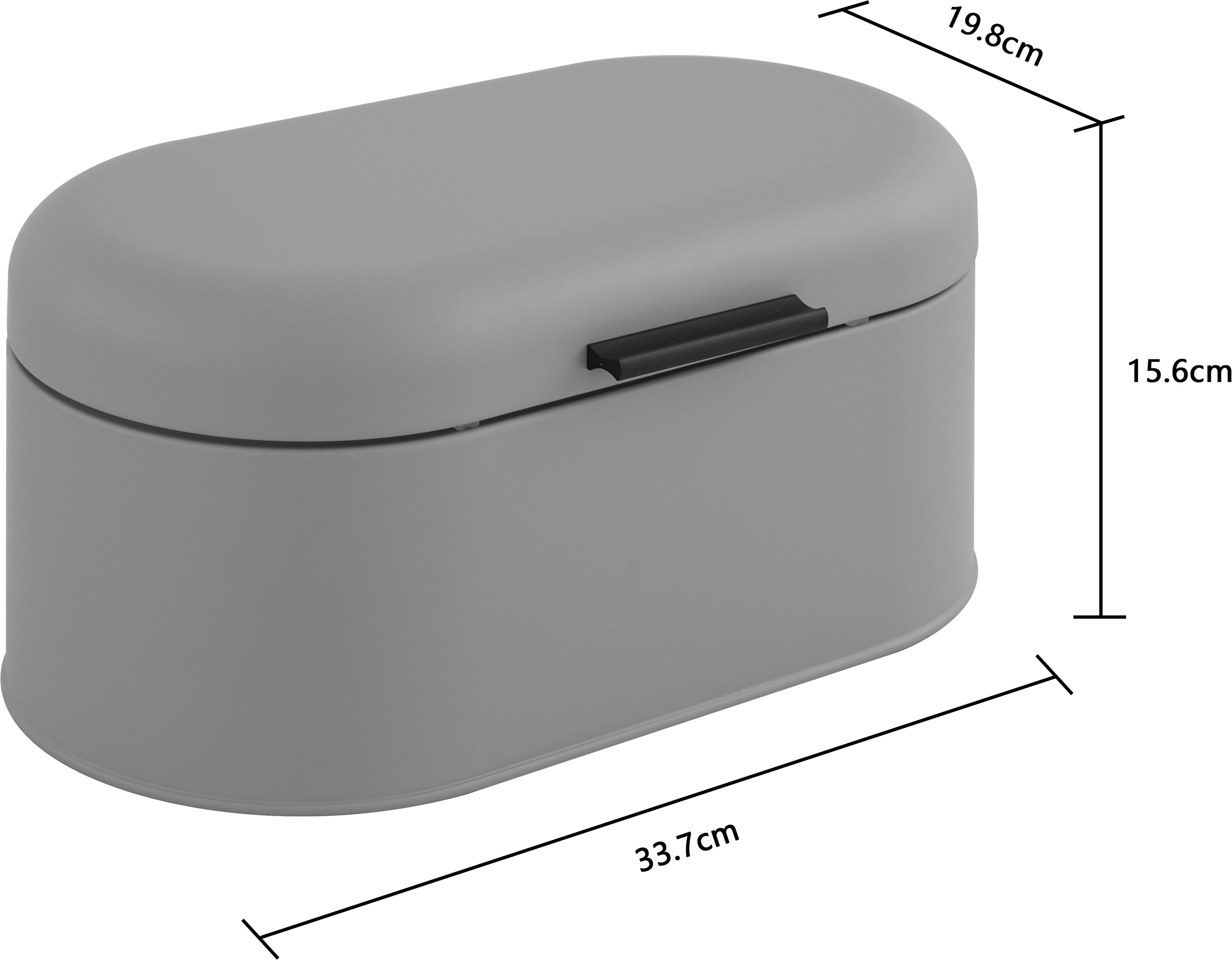 OTTO home Brotkasten »Mallua, mit integrierten Lüftungslöchern auf der Rückseite« Lebensmittelaufbewahrungsbehälter, Brotbox mit Deckel, Höhe 15,6 cm