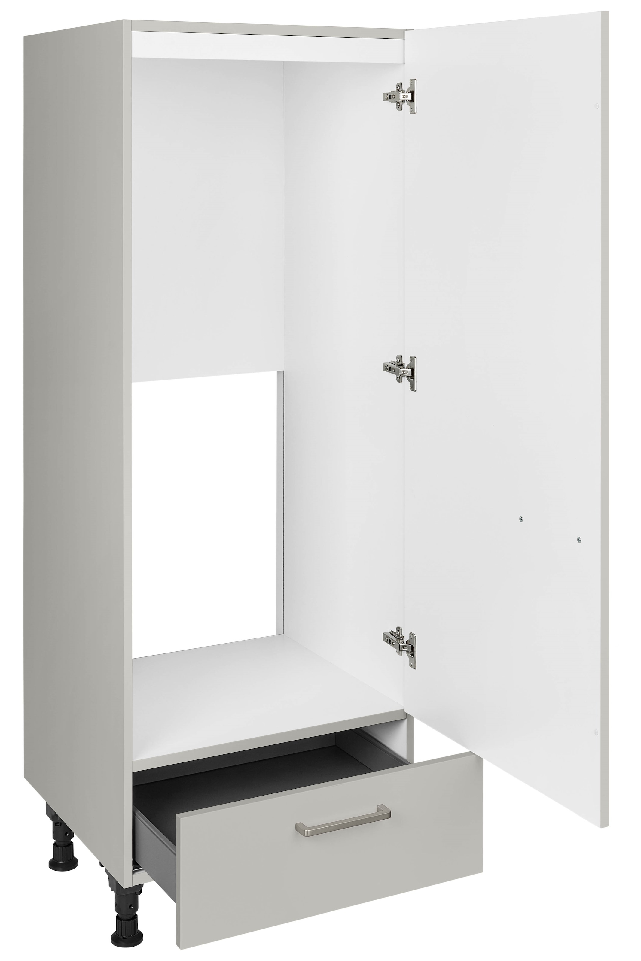 nobilia® Kühlumbauschrank »"Touch", Ausrichtung wählbar, mit Schubkasten,«, vormontiert, Breite/Höhe: 60/167,8 cm