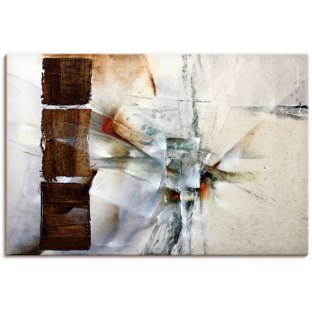 Artland Wandbild »Abstrakte Komposition in weiß«, Gegenstandslos, (1 St.),  als Alubild, Leinwandbild, Wandaufkleber oder Poster in versch. Größen  kaufen | BAUR