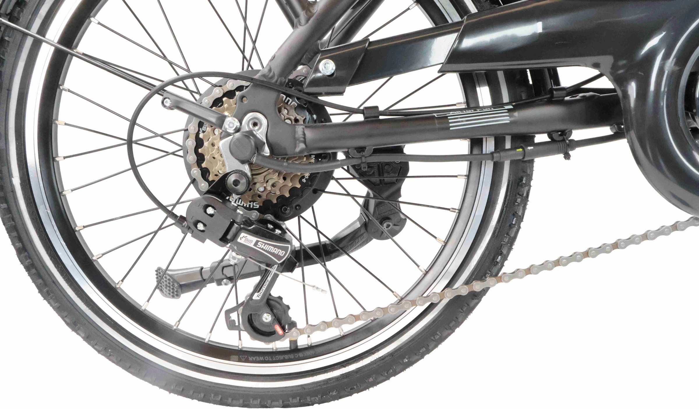LLobe »Falt E-Bike 20" Plexa« 6 Gang Shimano Tourney Schaltwerk Kettenschaltung Heckmotor 250 W