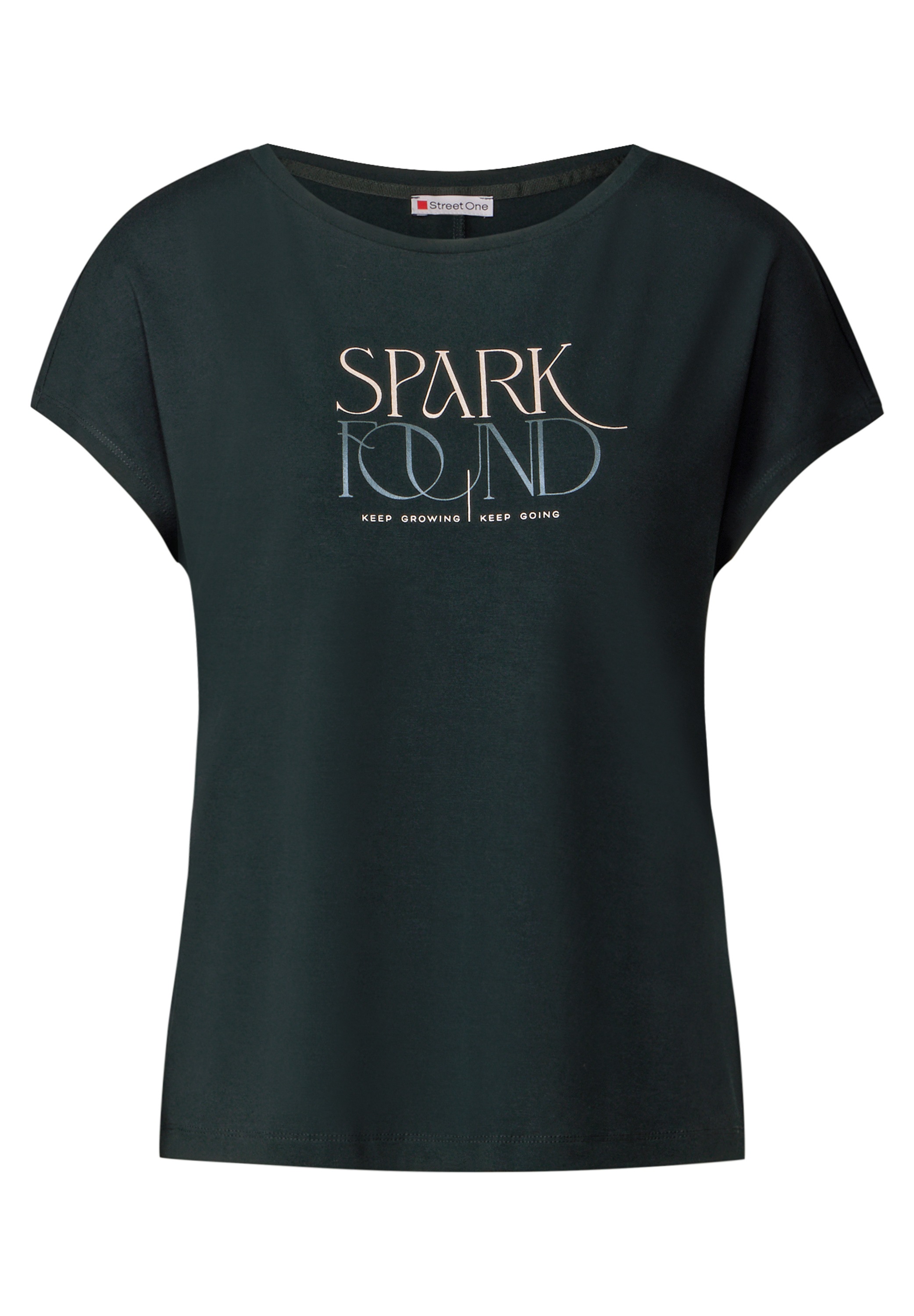 STREET ONE Print-Shirt, aus strecthigem Viskosematerial